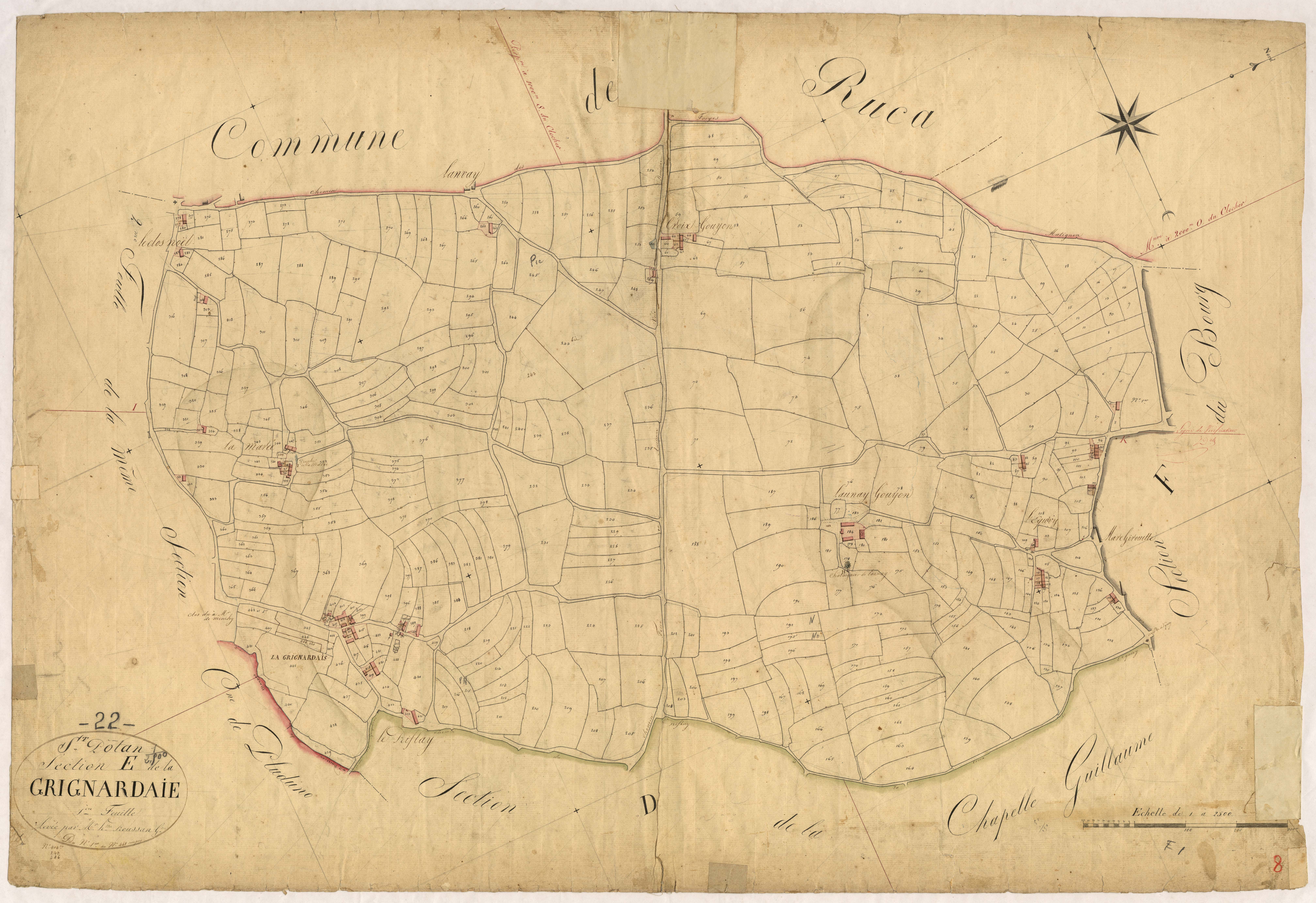 Saint-Pôtan - Section E, 1re feuille