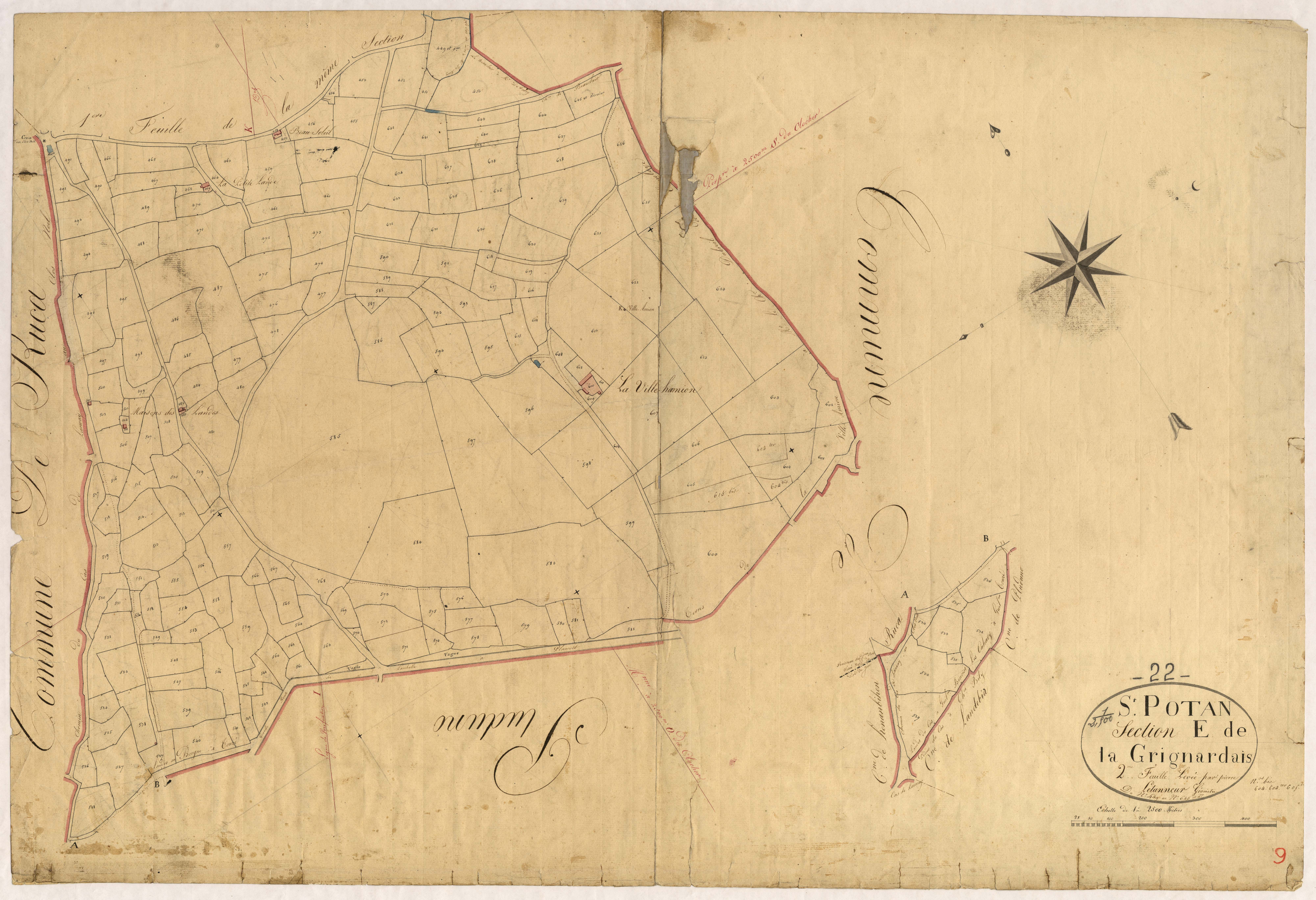 Saint-Pôtan - Section E, 2e feuille