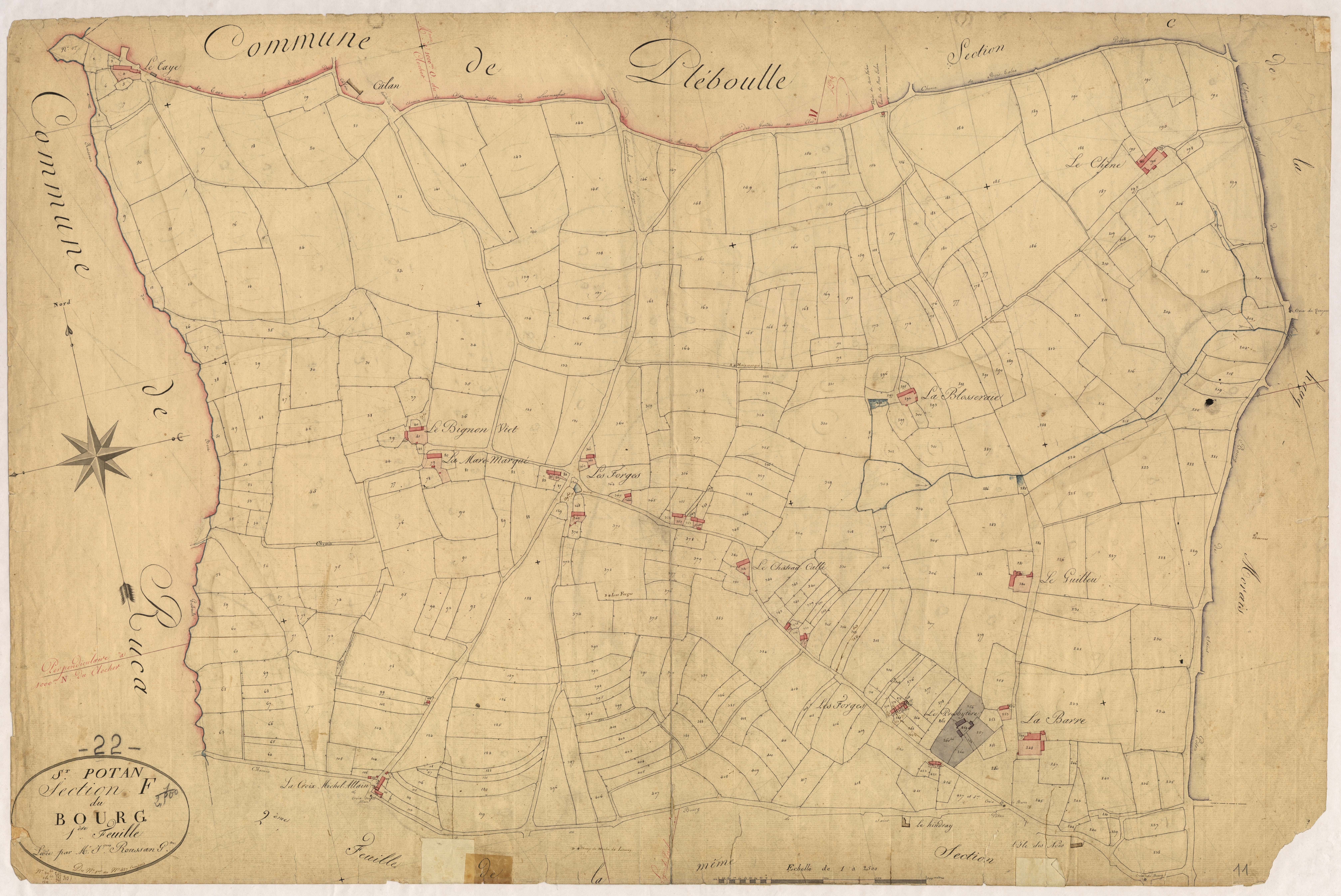 Saint-Pôtan - Section F, 1re feuille