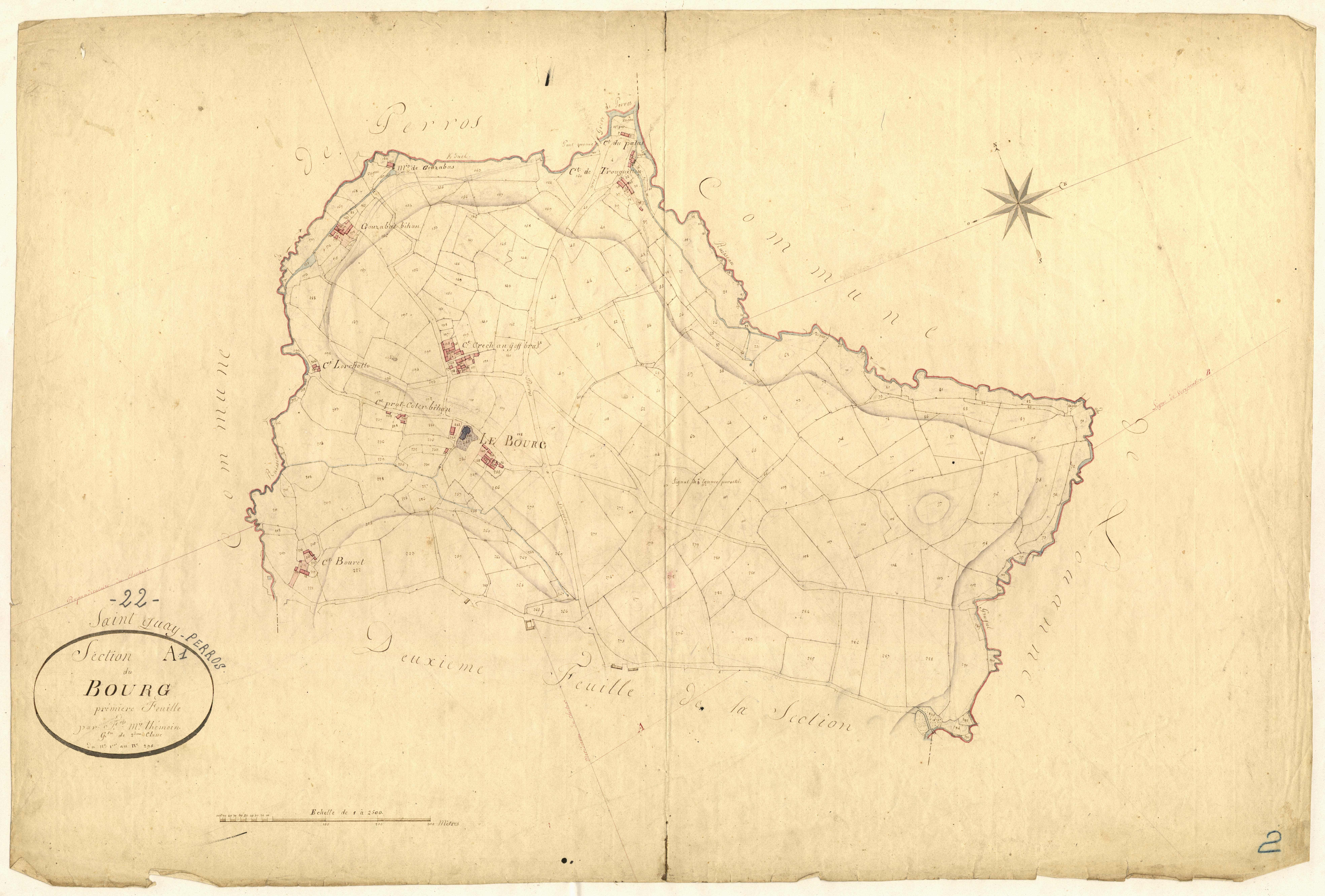 Saint-Quay-Perros - Section A, 1re feuille