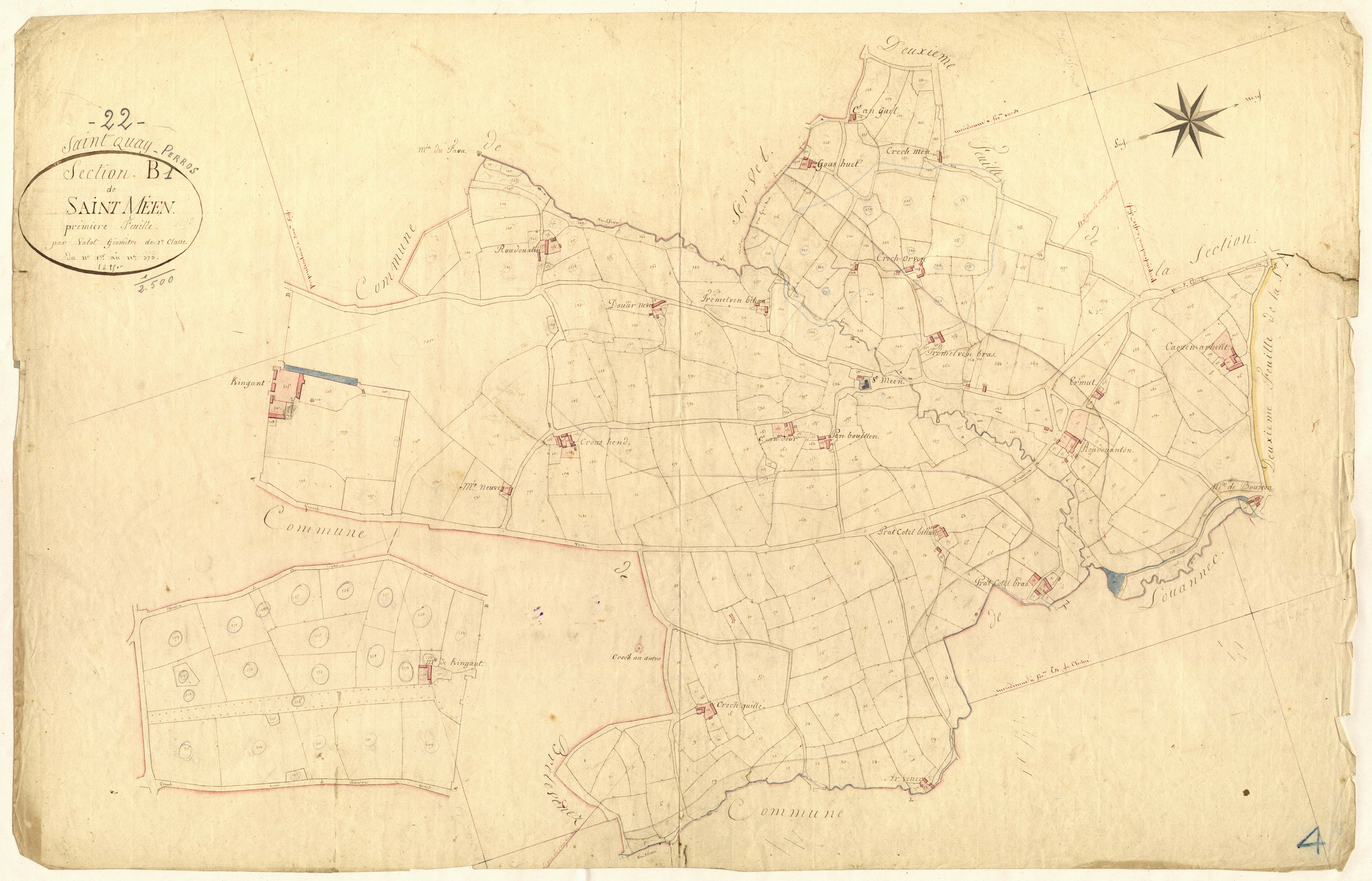 Saint-Quay-Perros - Section B, 1re feuille