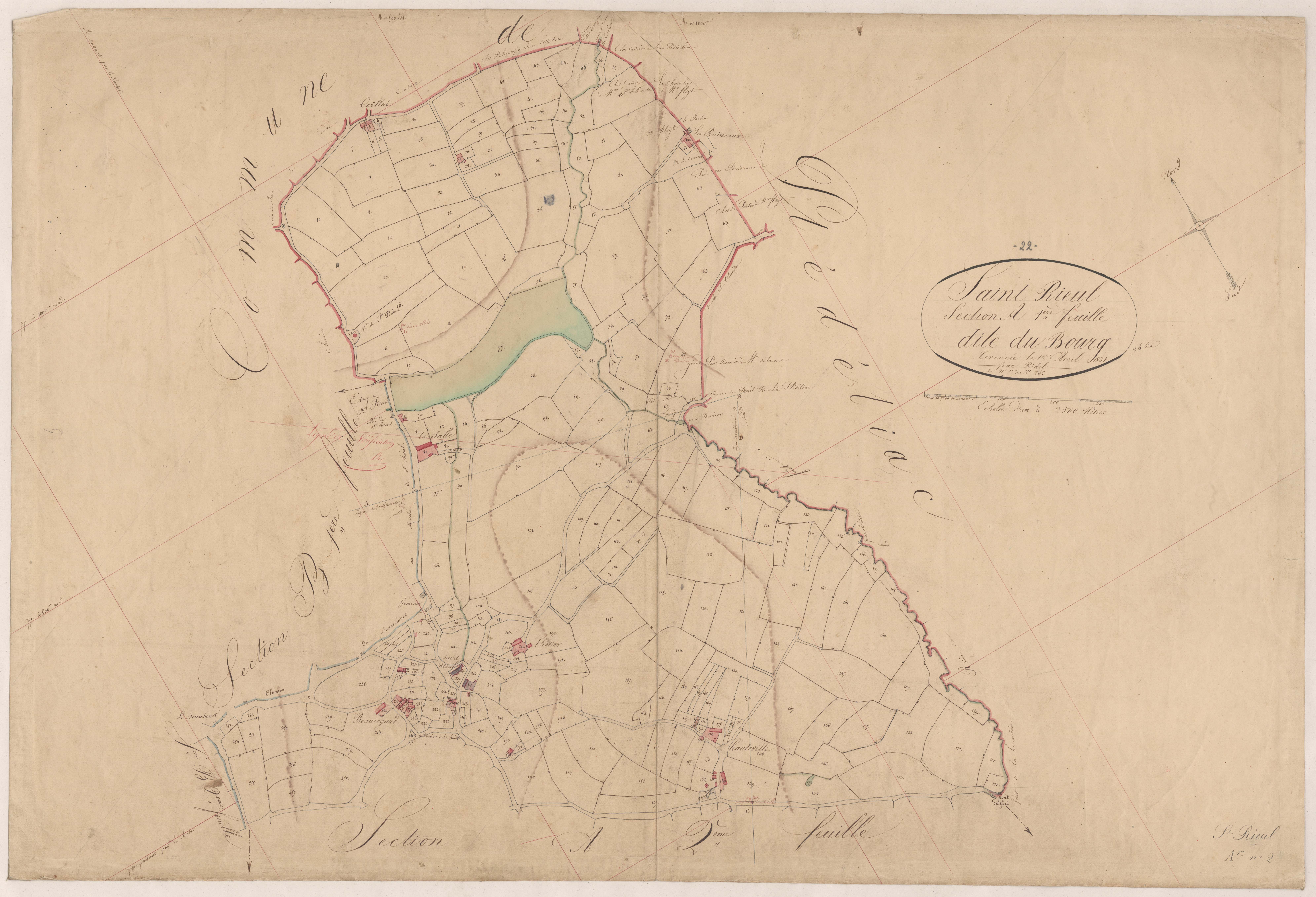 Saint-Rieul - Section A, 1re feuille