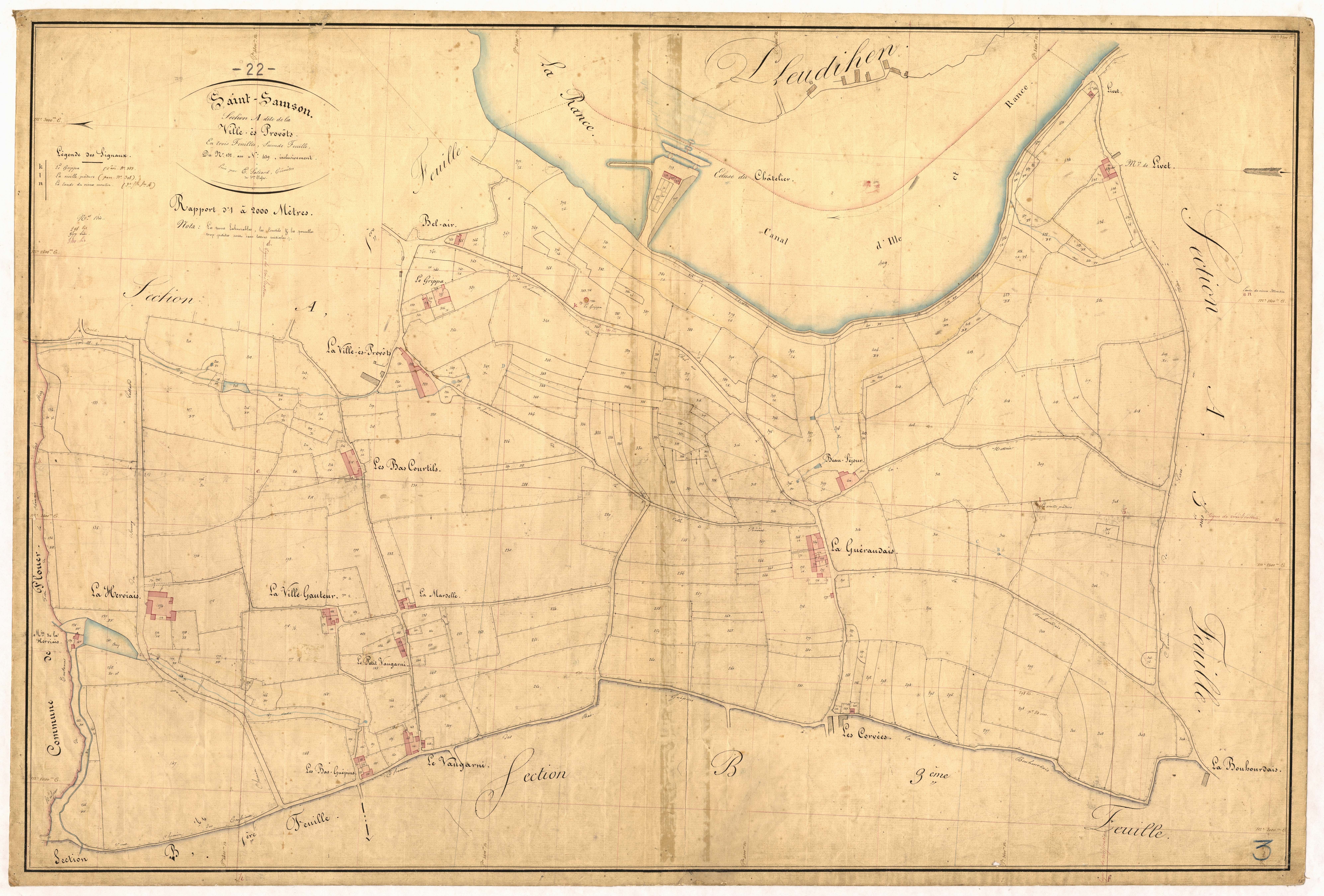 Saint-Samson-sur-Rance - Section A, 2e feuille