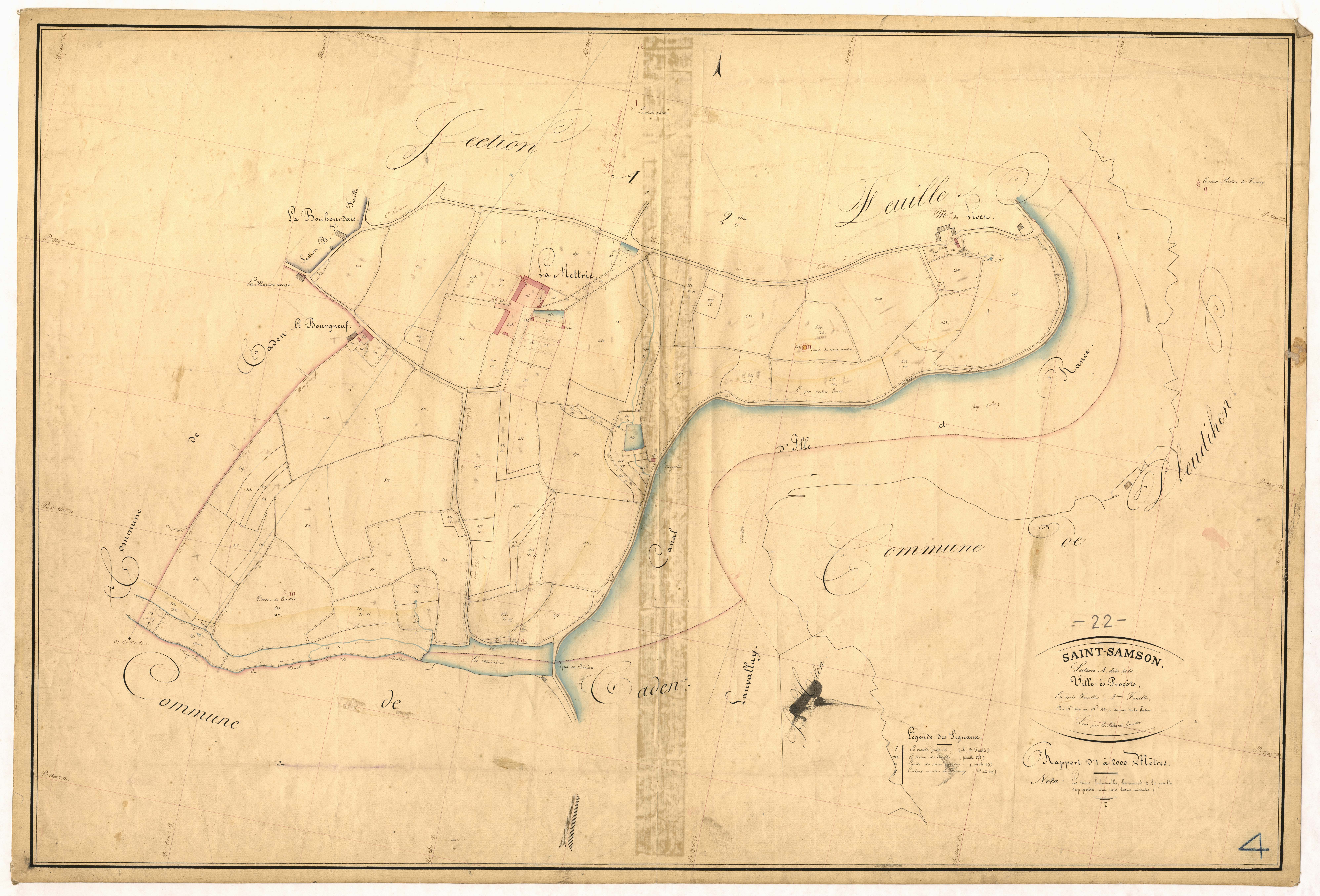 Saint-Samson-sur-Rance - Section A, 3e feuille
