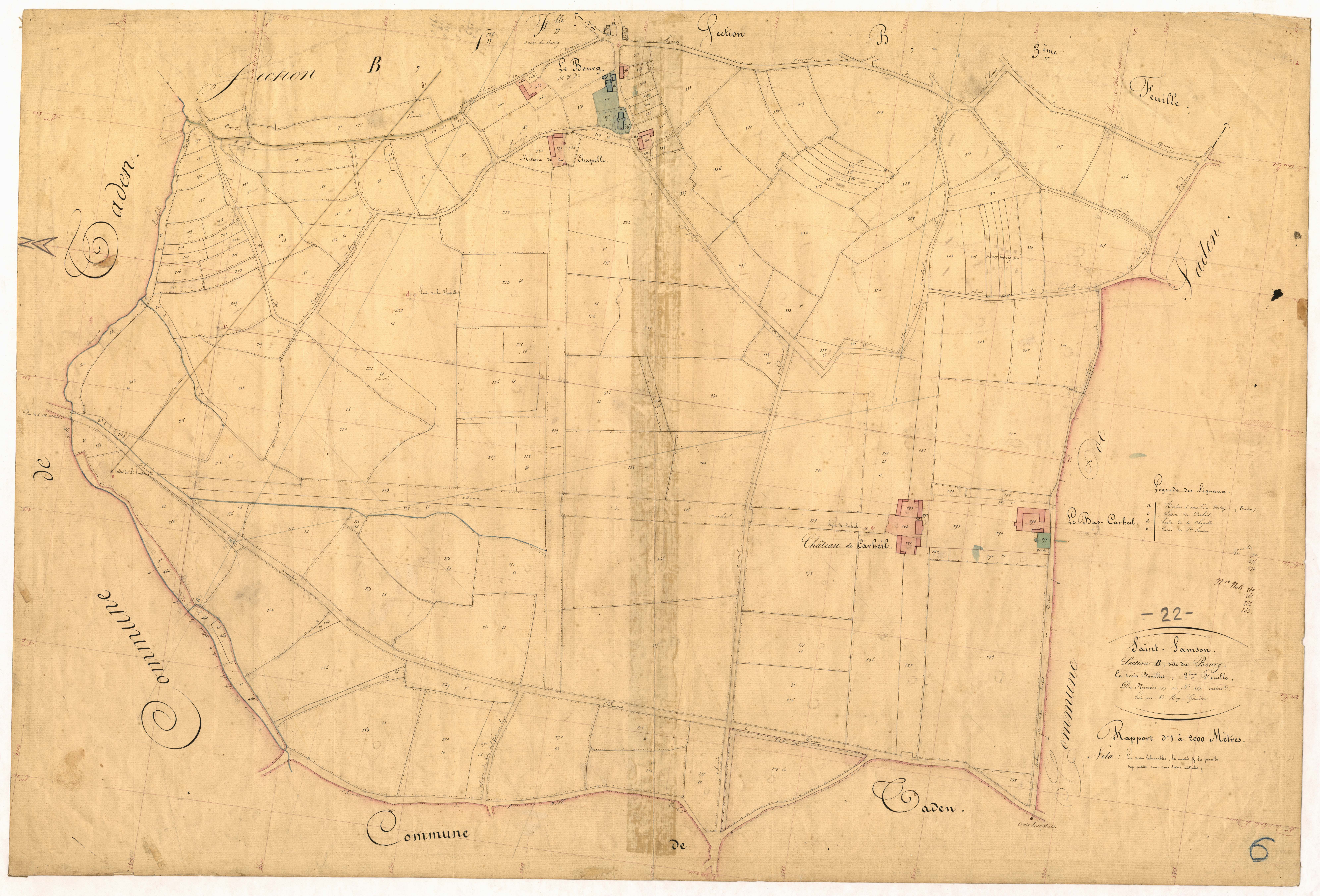 Saint-Samson-sur-Rance - Section B, 2e feuille