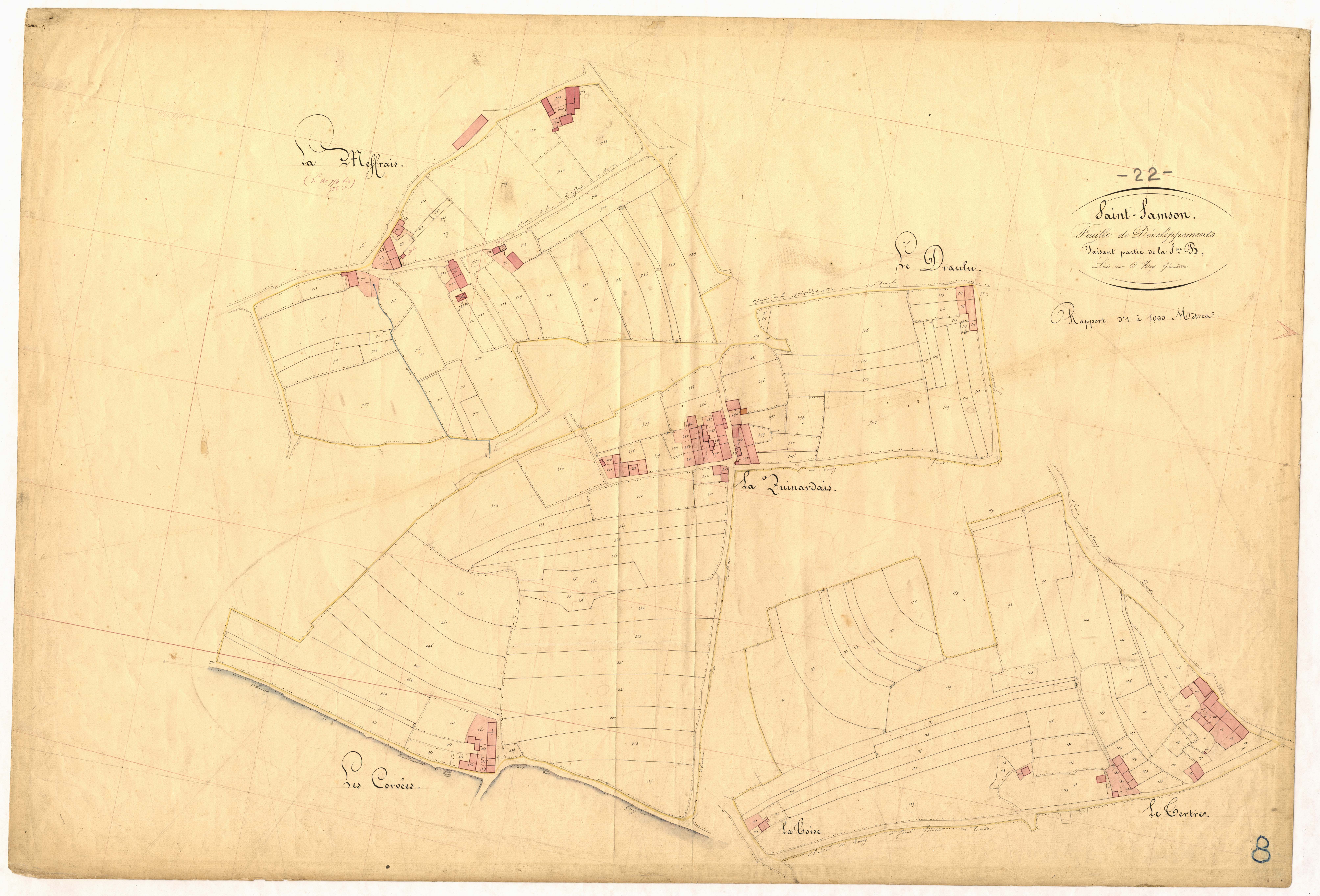 Saint-Samson-sur-Rance - Section B, feuille 3 : développement