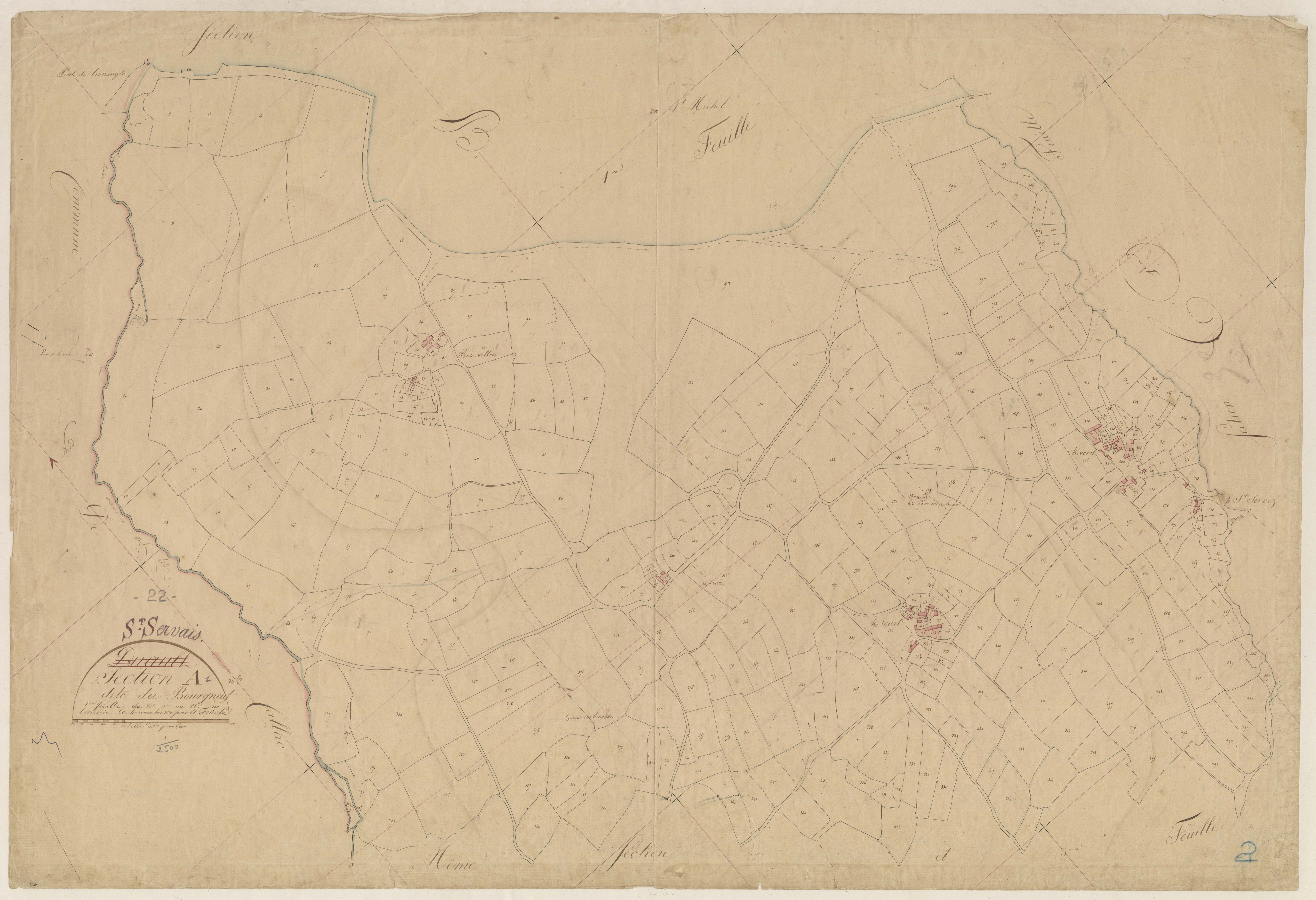 Saint-Servais - Section A, 1re feuille