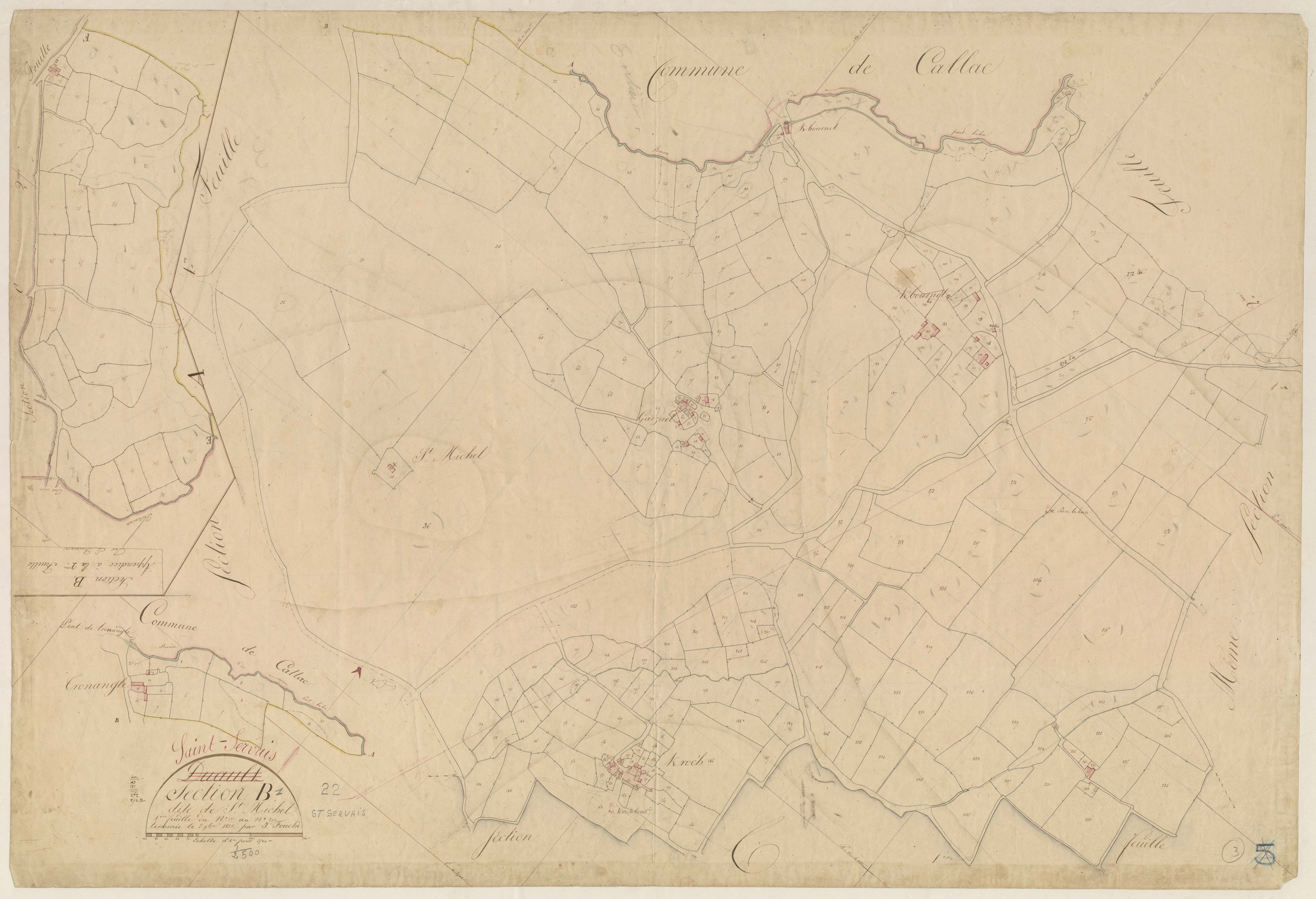 Saint-Servais - Section B, 1re feuille