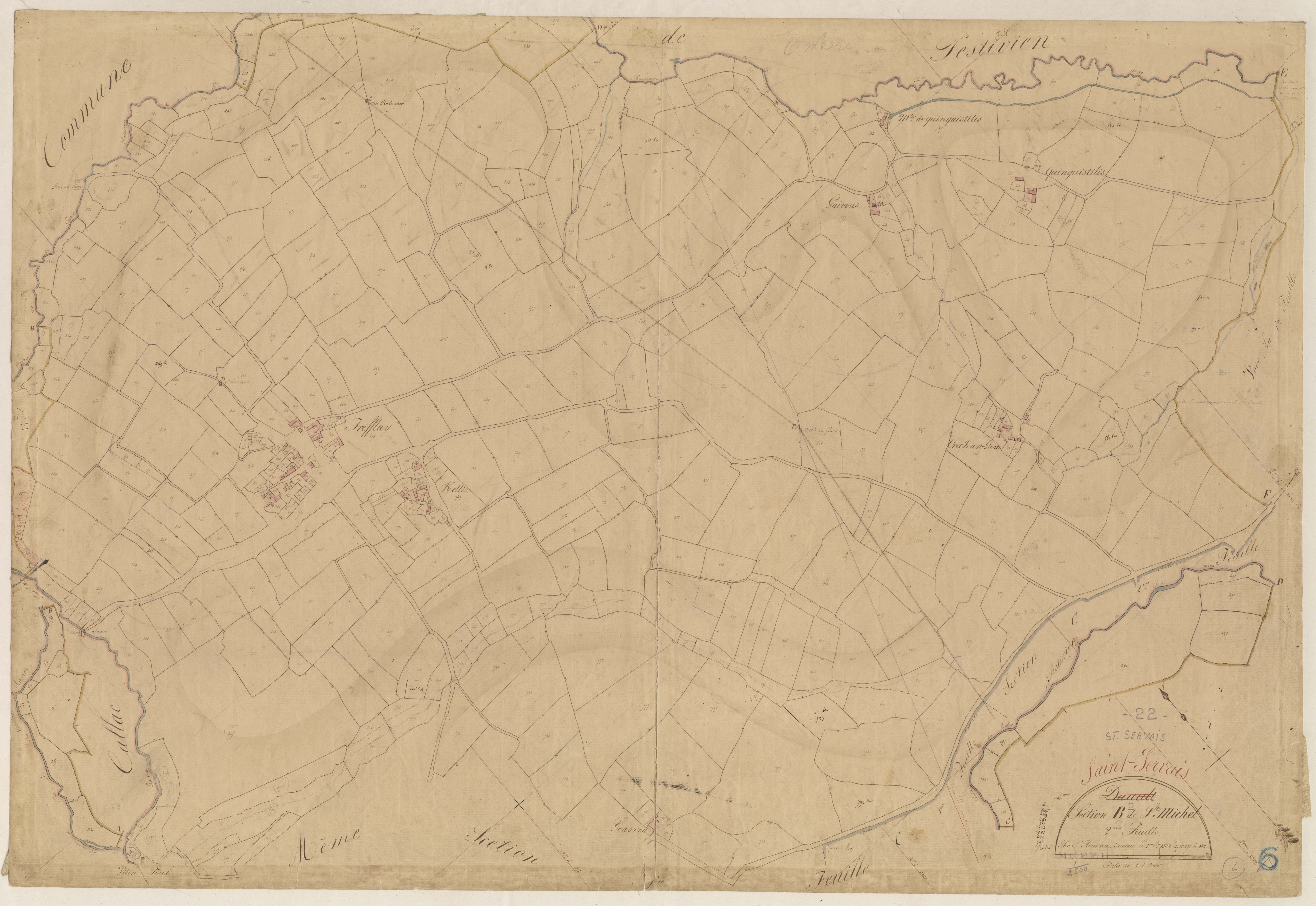 Saint-Servais - Section B, 2e feuille