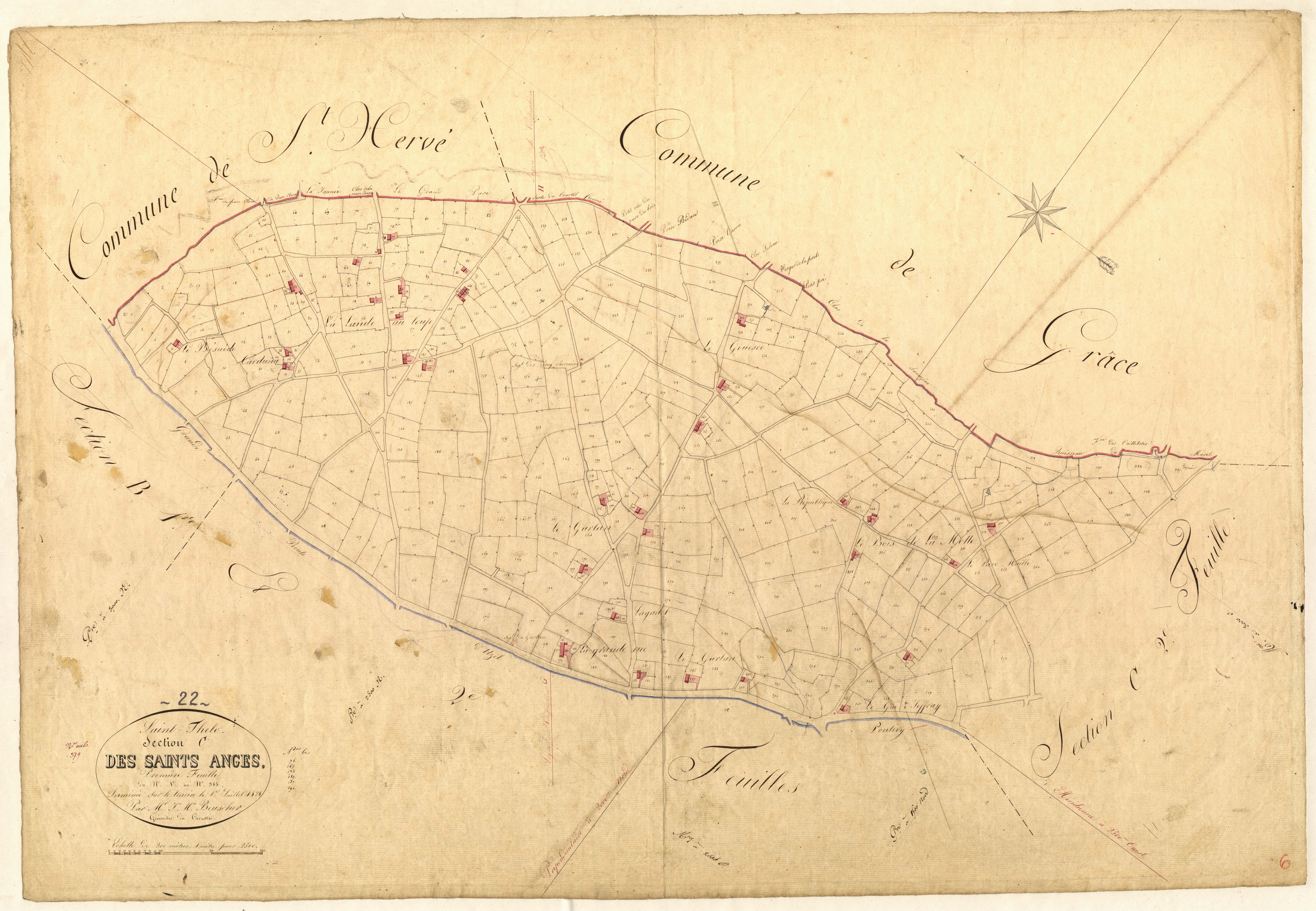 Saint-Thélo - Section C, 1re feuille