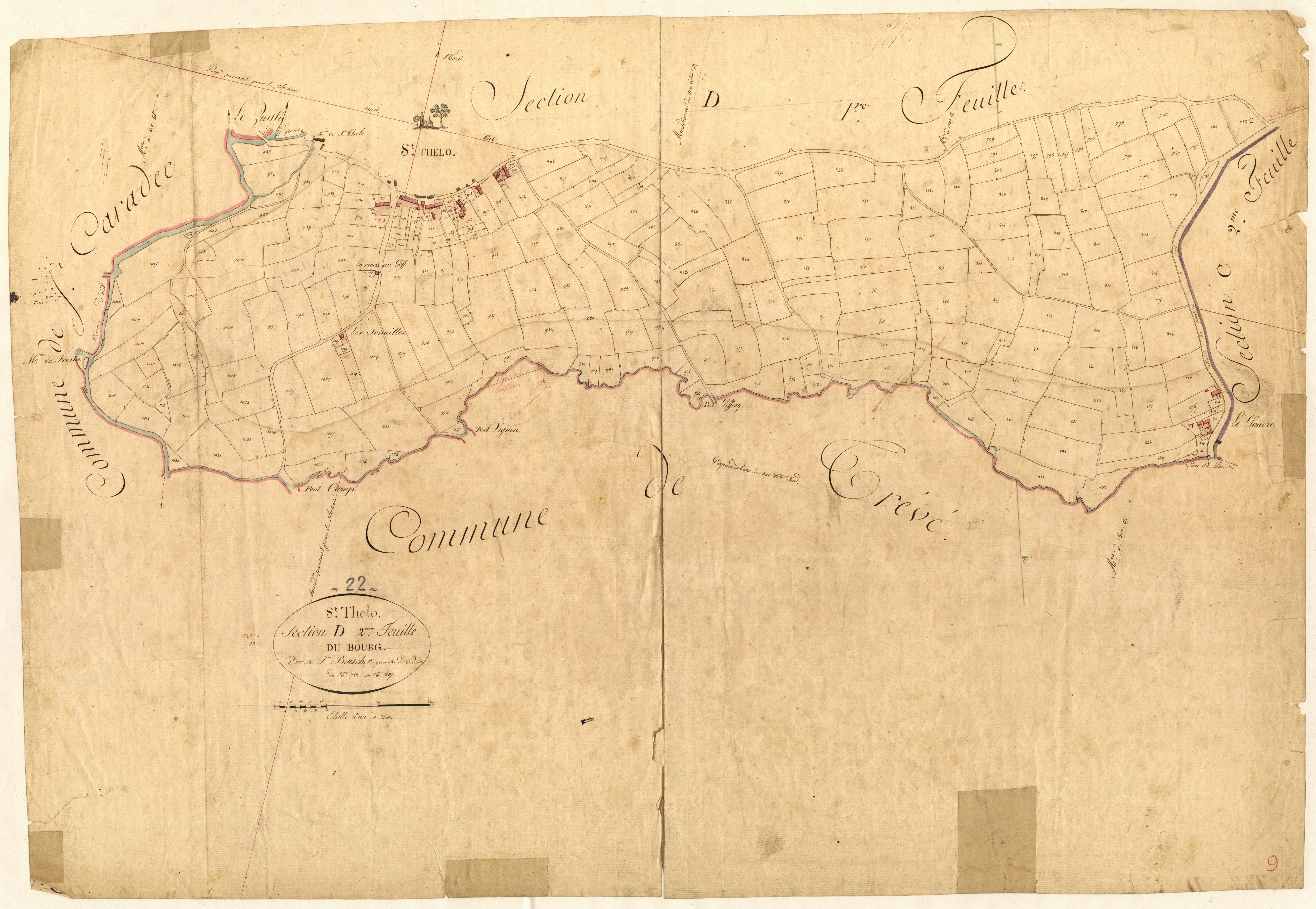Saint-Thélo - Section D, 2e feuille