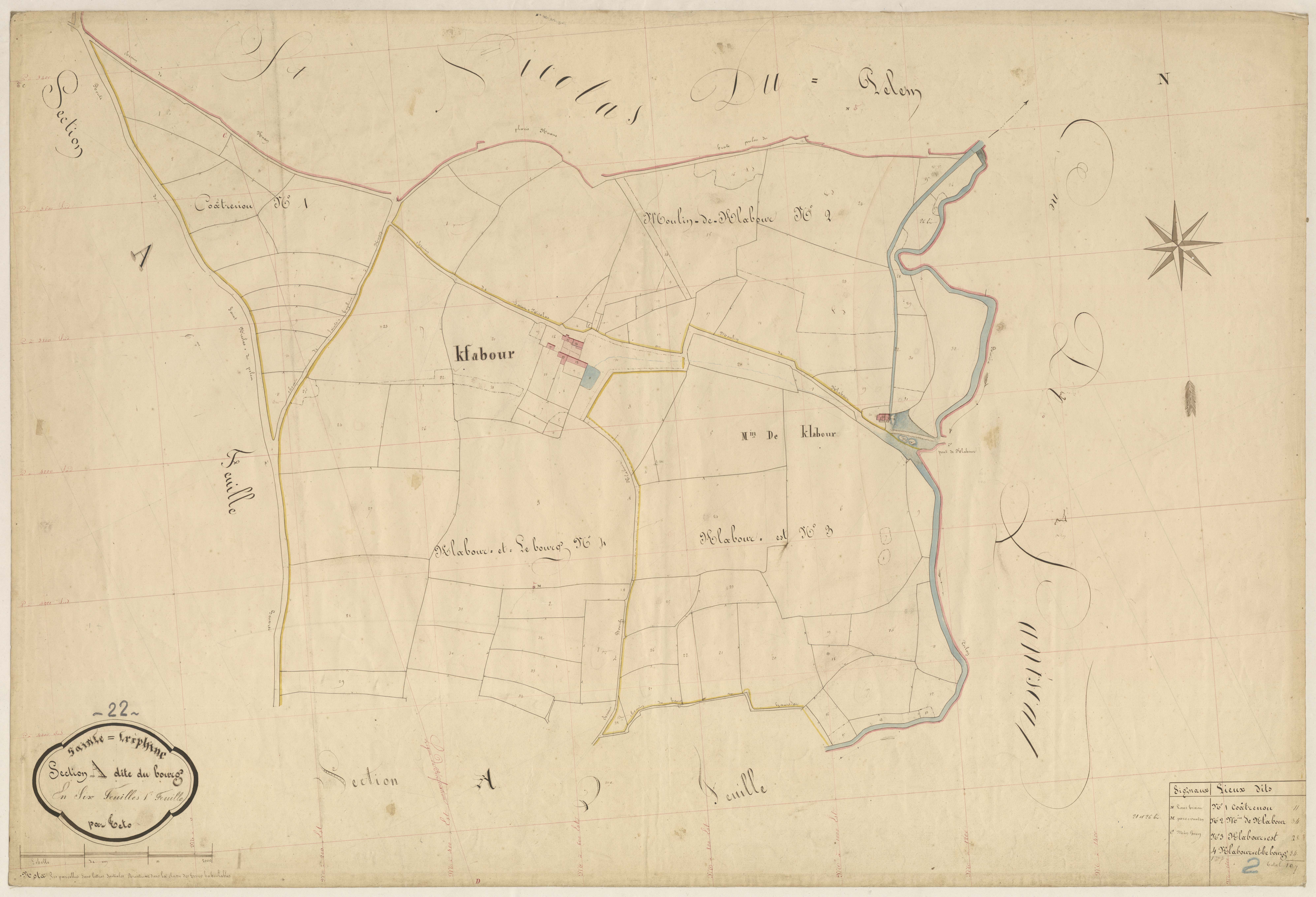 Sainte-Tréphine - Section A, 1re feuille