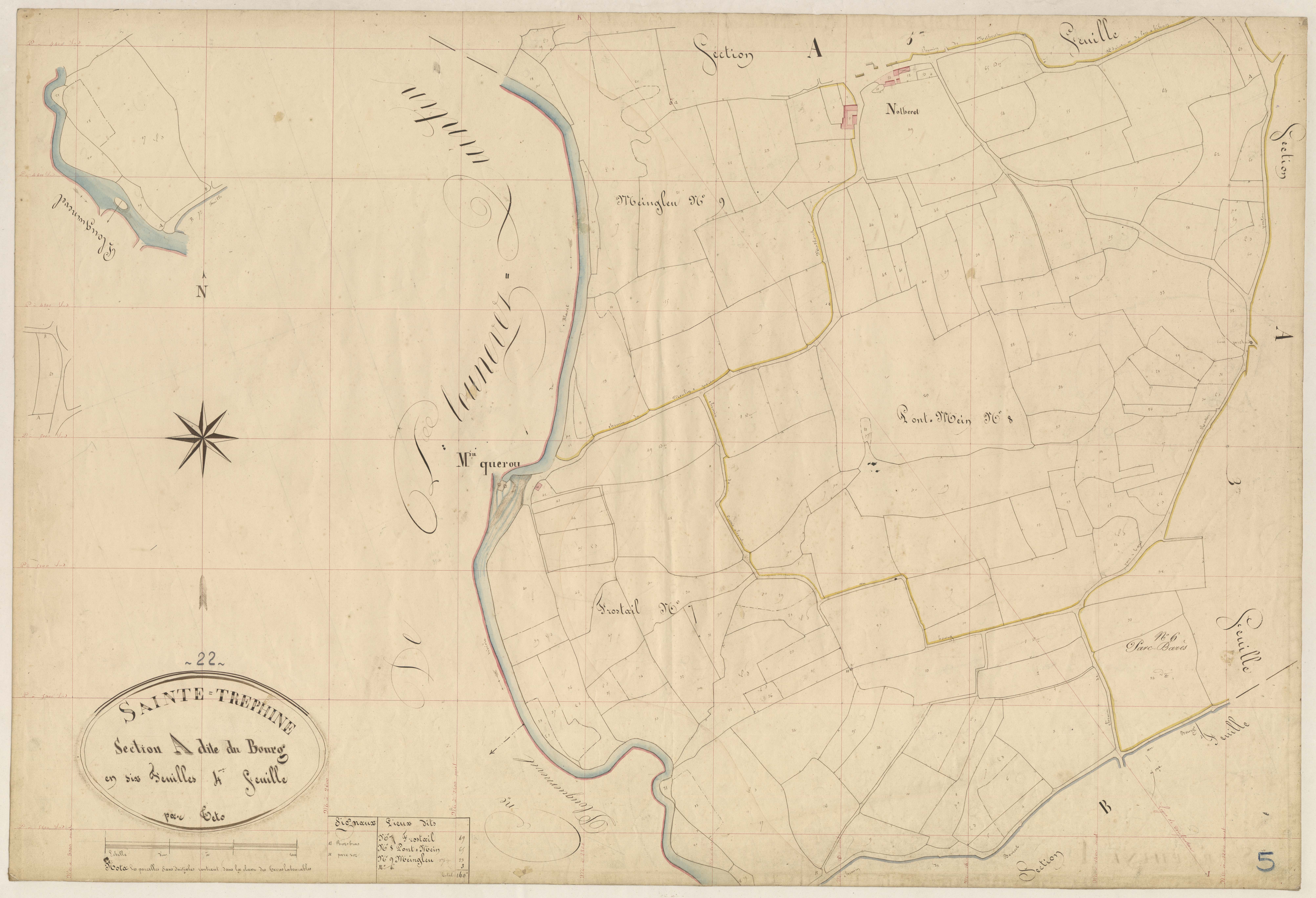 Sainte-Tréphine - Section A, 4e feuille