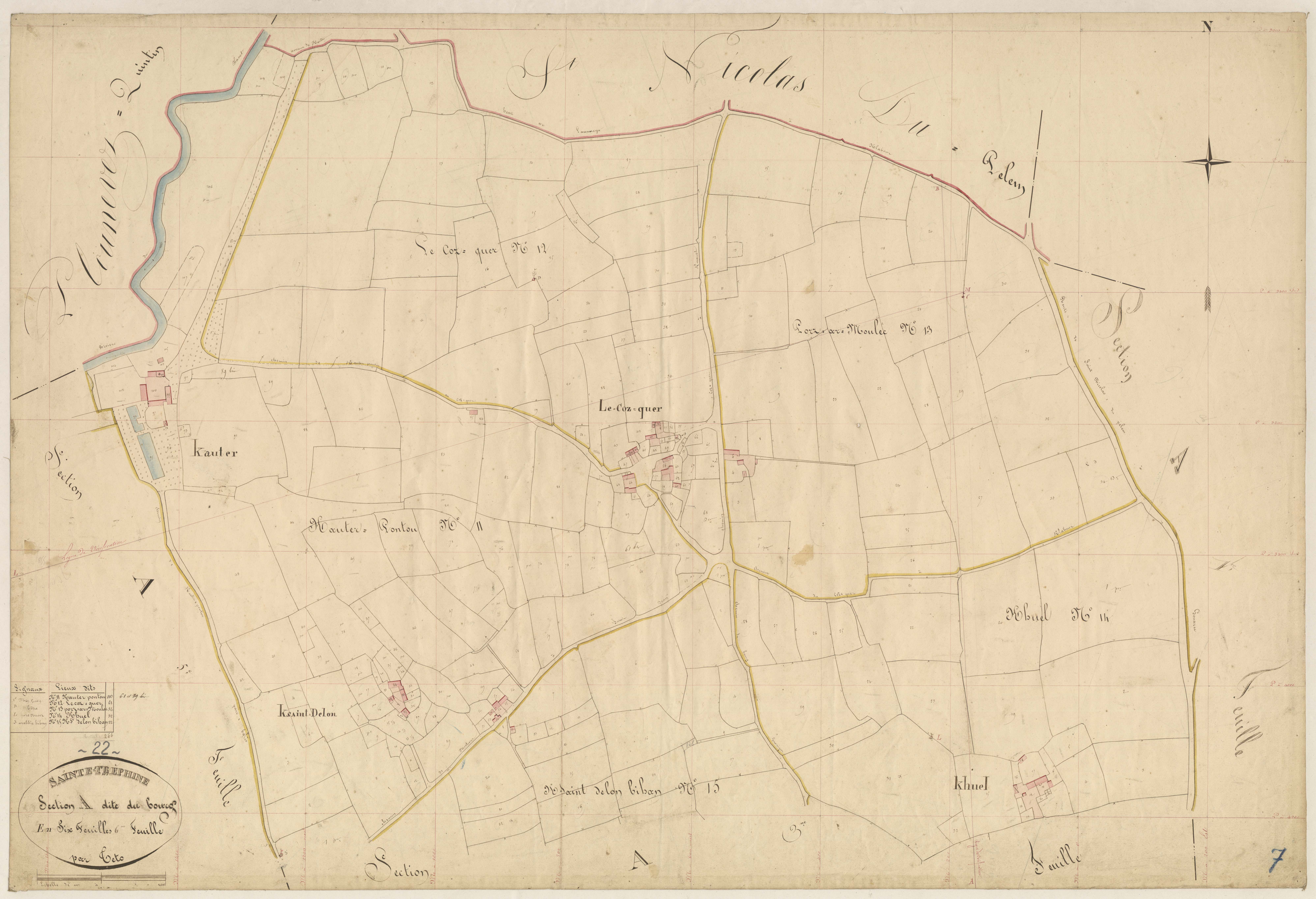 Sainte-Tréphine - Section A, 6e feuille