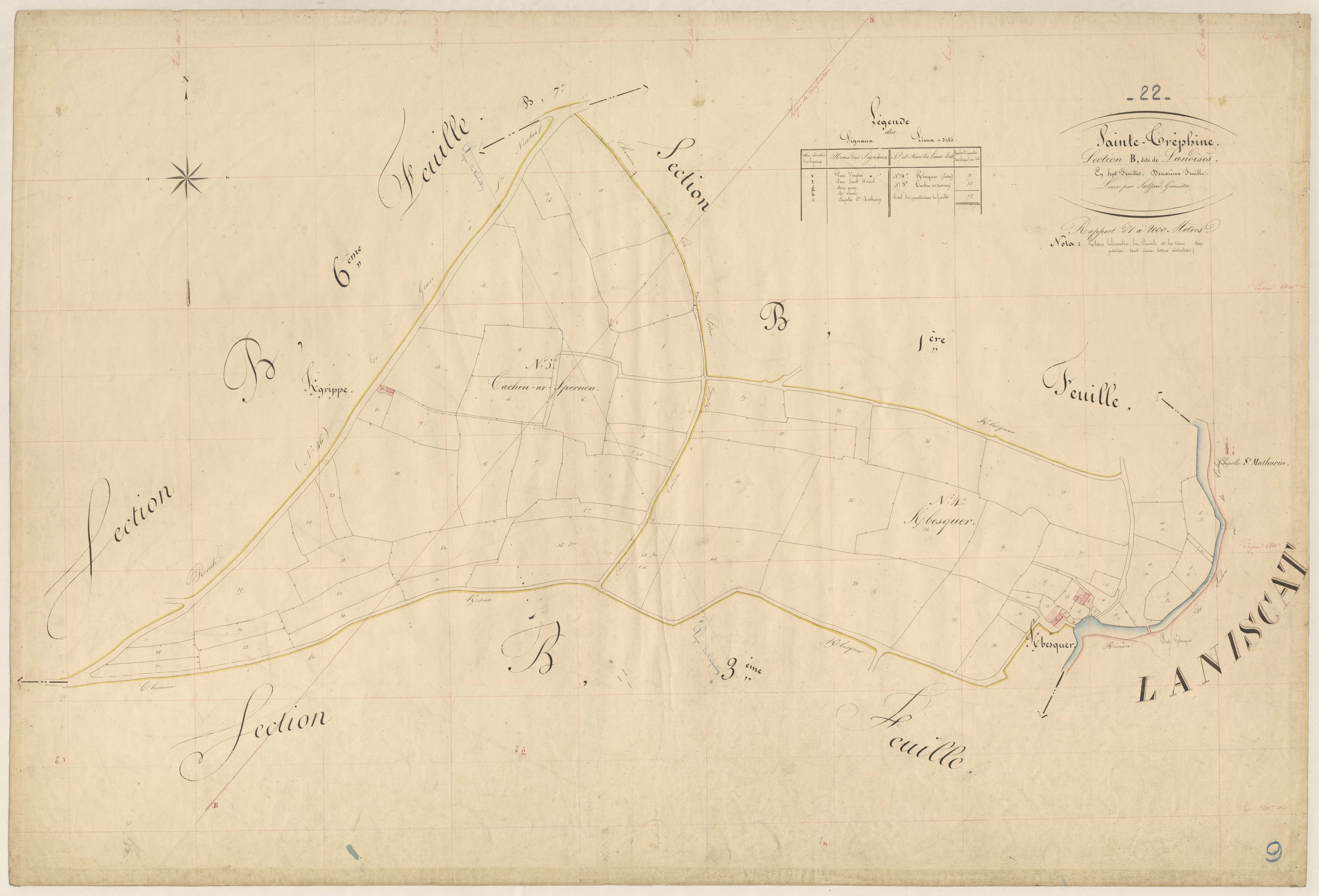 Sainte-Tréphine - Section B, 2e feuille