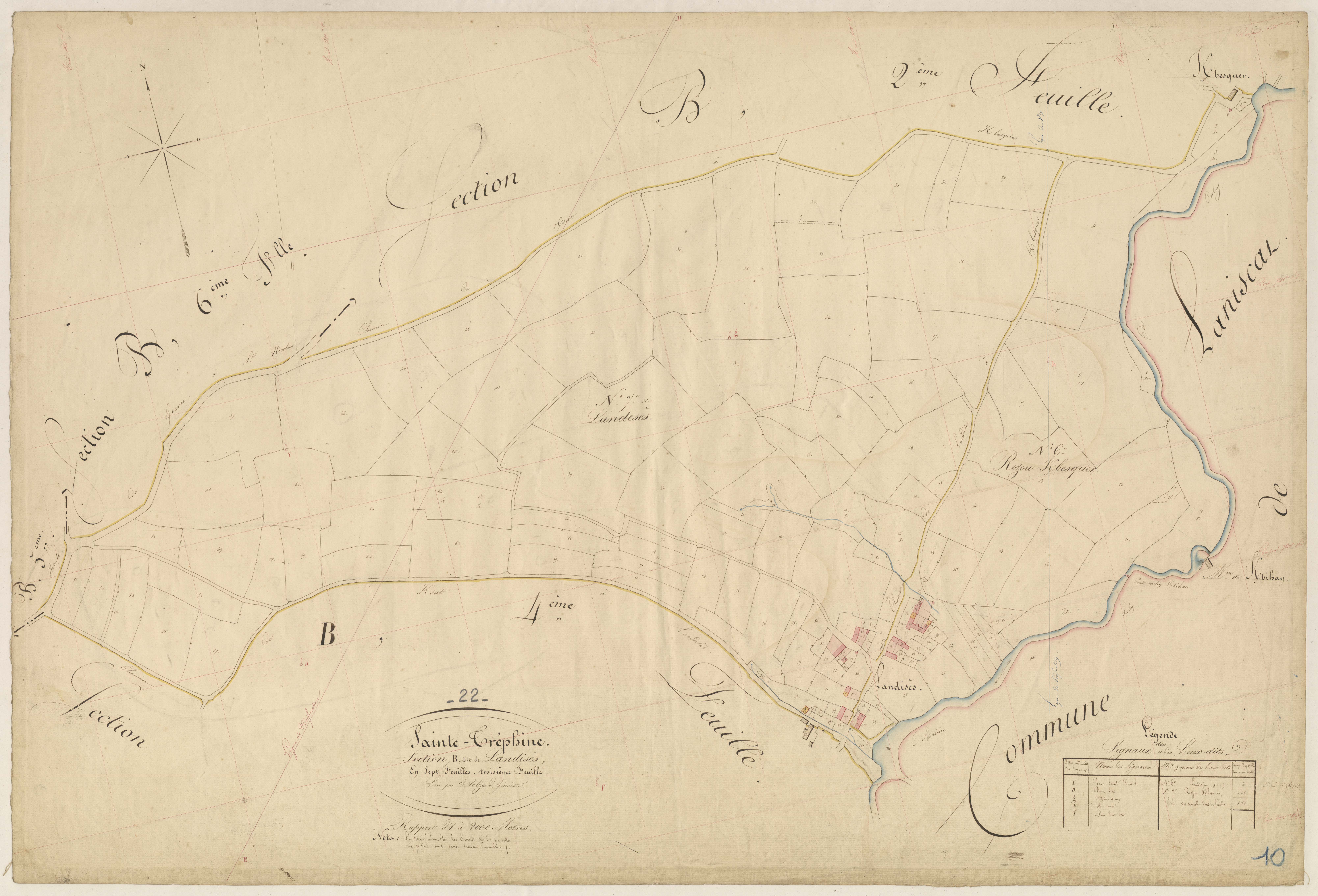 Sainte-Tréphine - Section B, 3e feuille