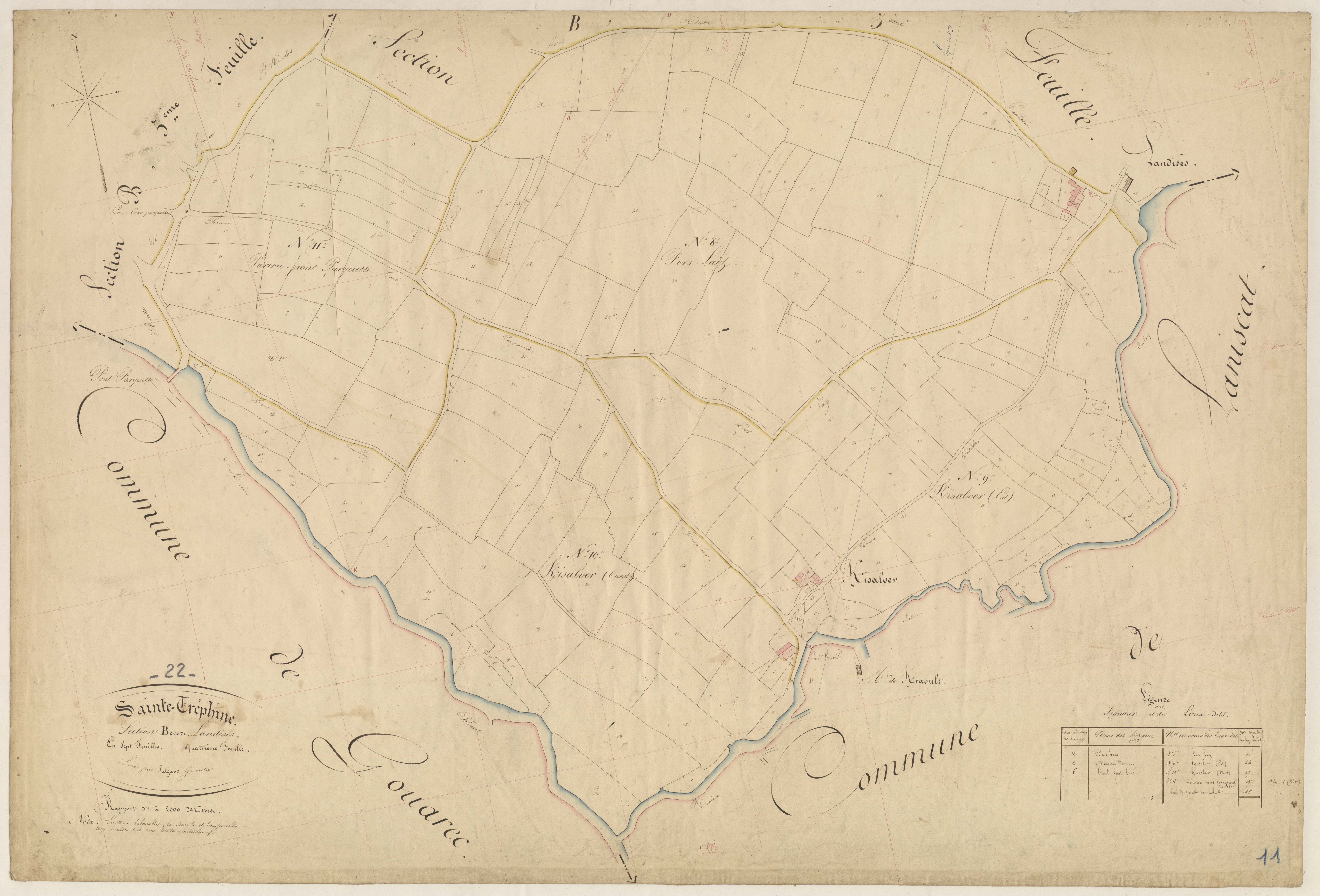 Sainte-Tréphine - Section B, 4e feuille
