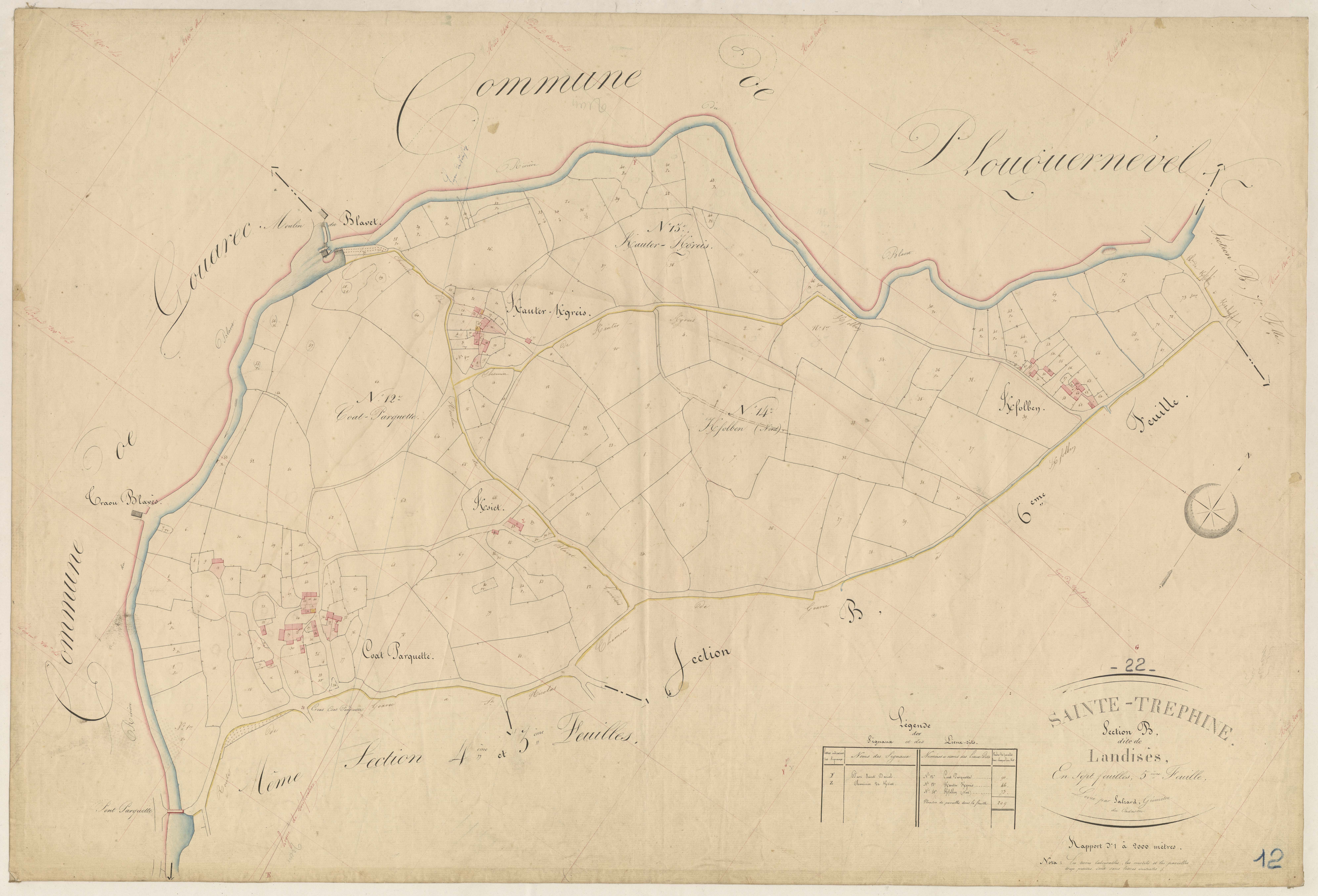Sainte-Tréphine - Section B, 5e feuille