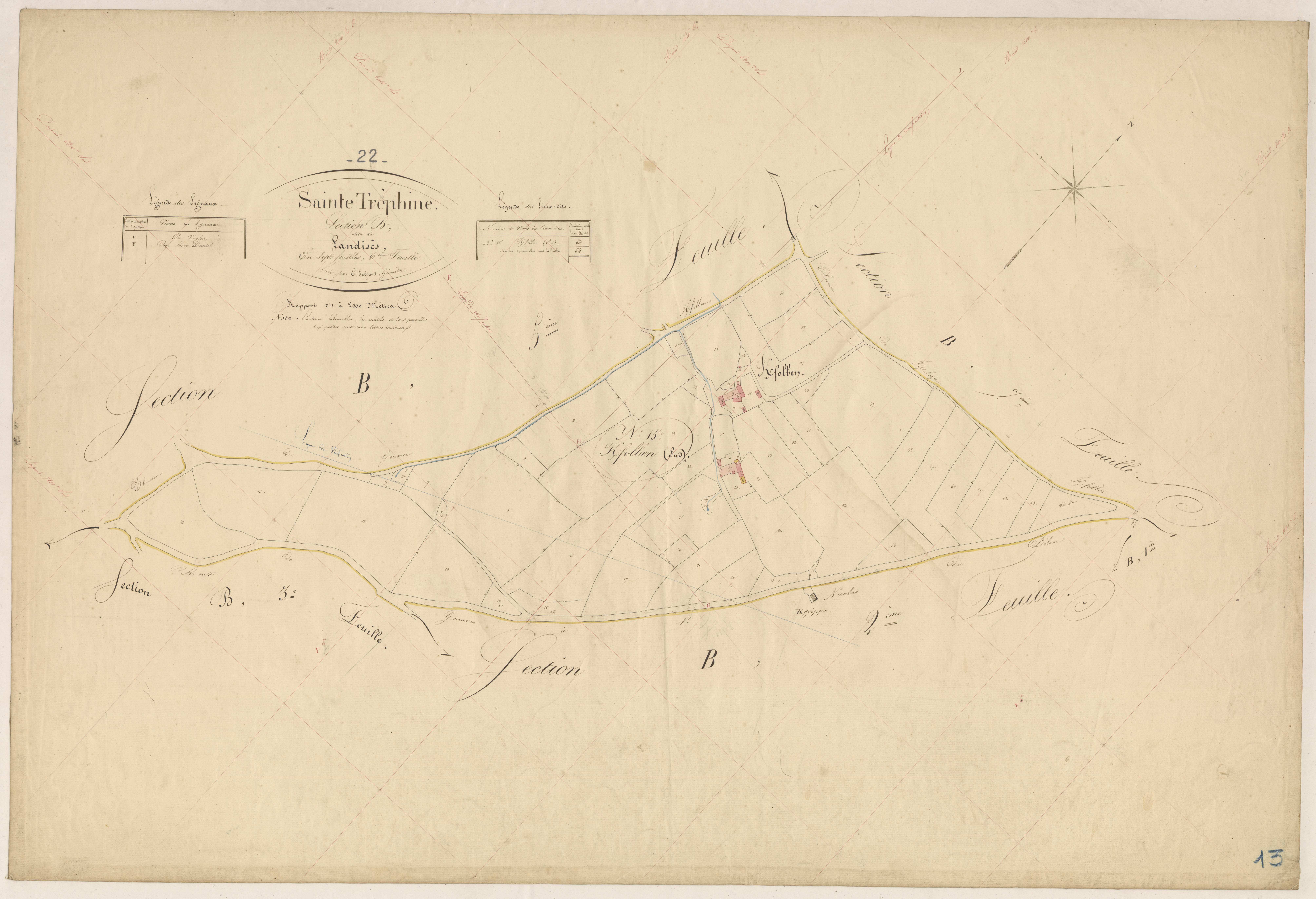 Sainte-Tréphine - Section B, 6e feuille