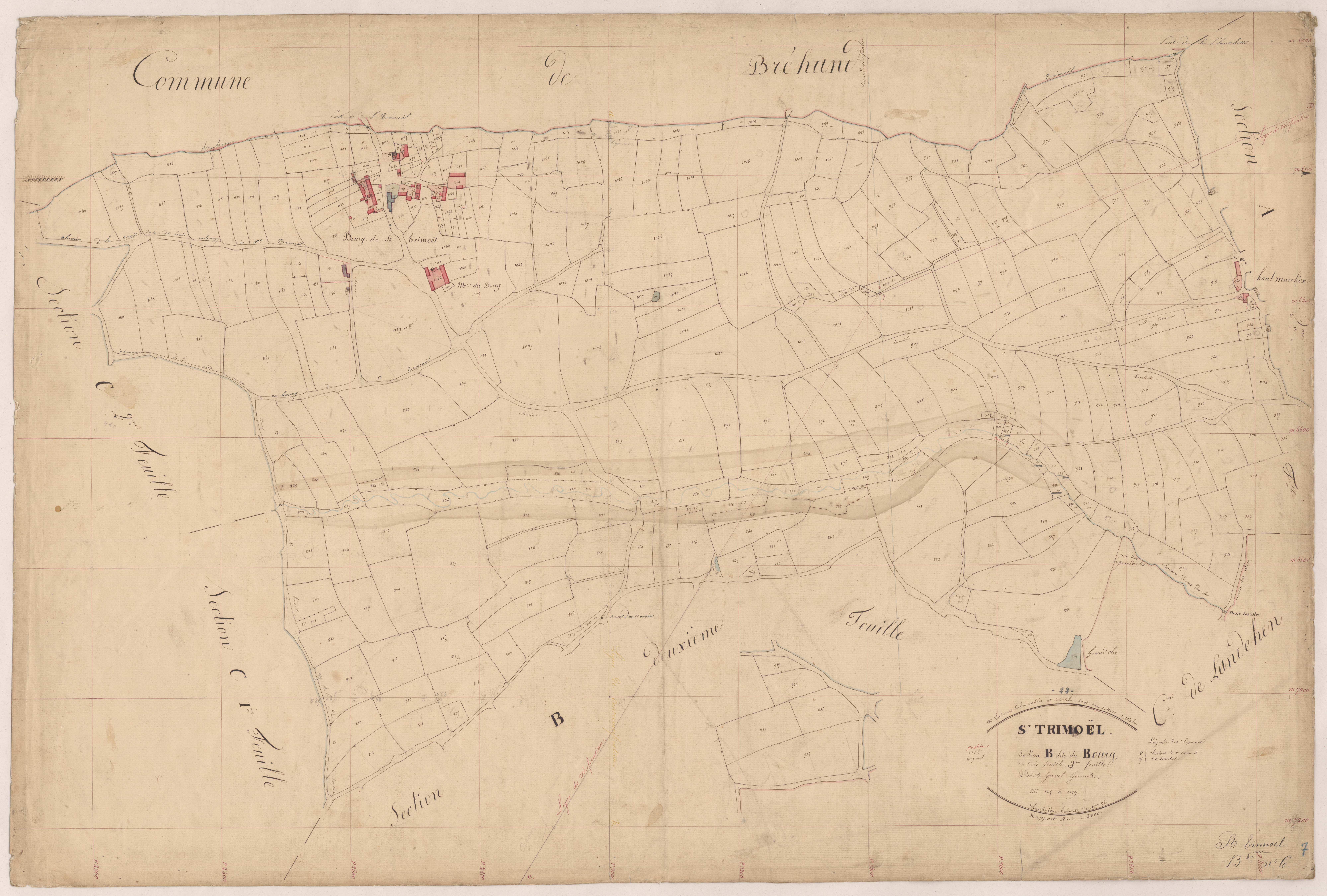 Saint-Trimoël - Section B, 3e feuille