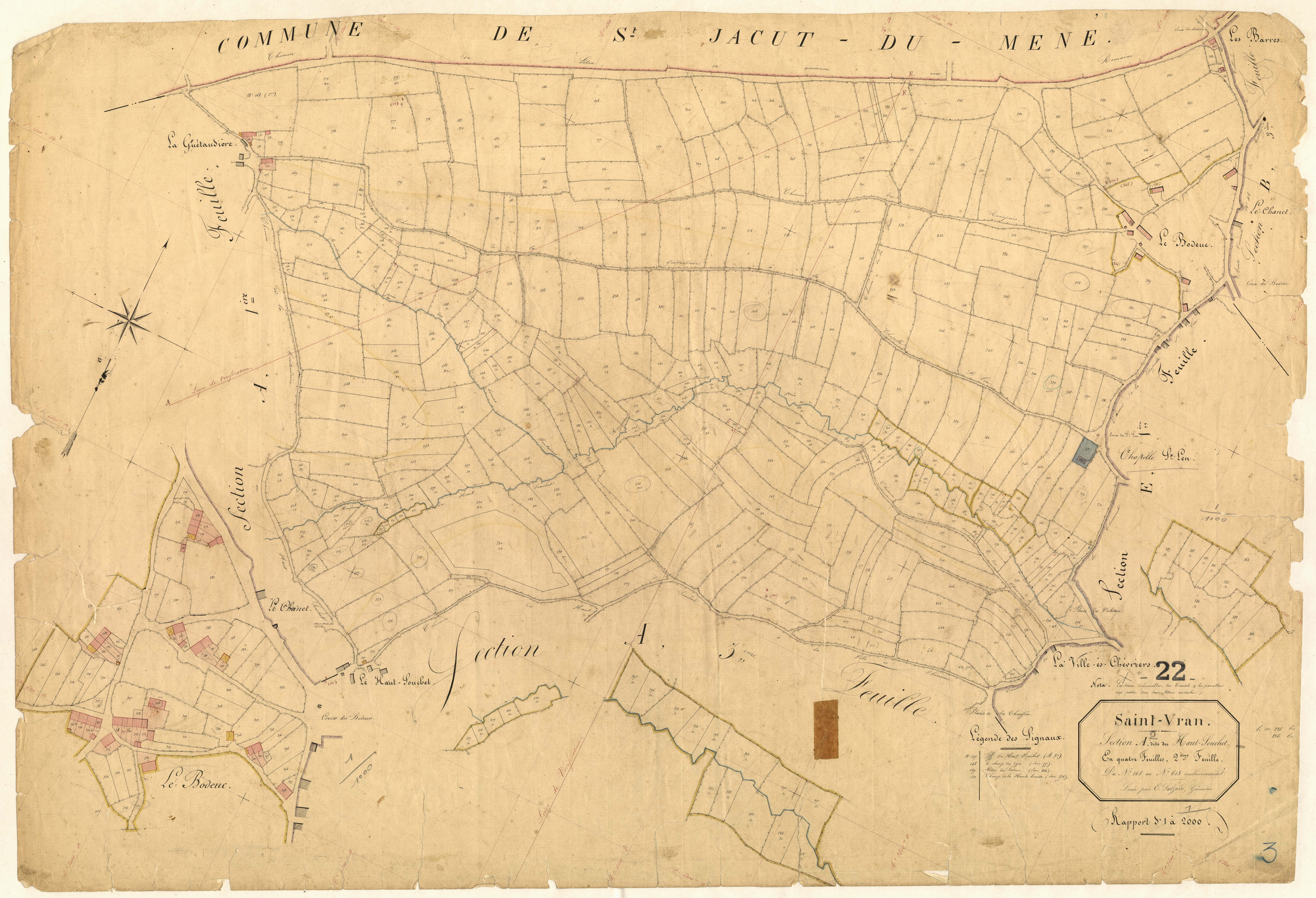 Saint-Vran - Section A, 2e feuille