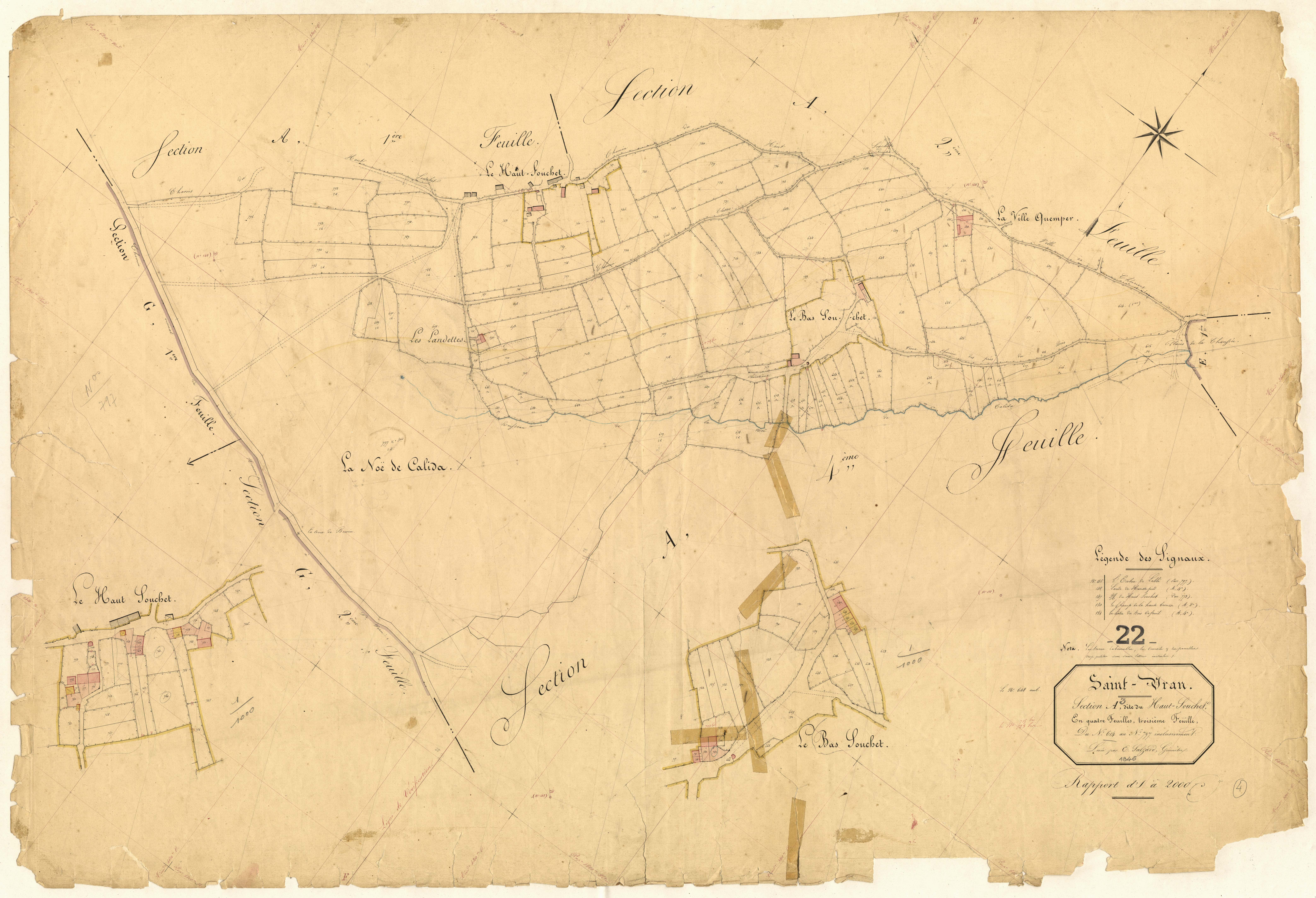 Saint-Vran - Section A, 3e feuille