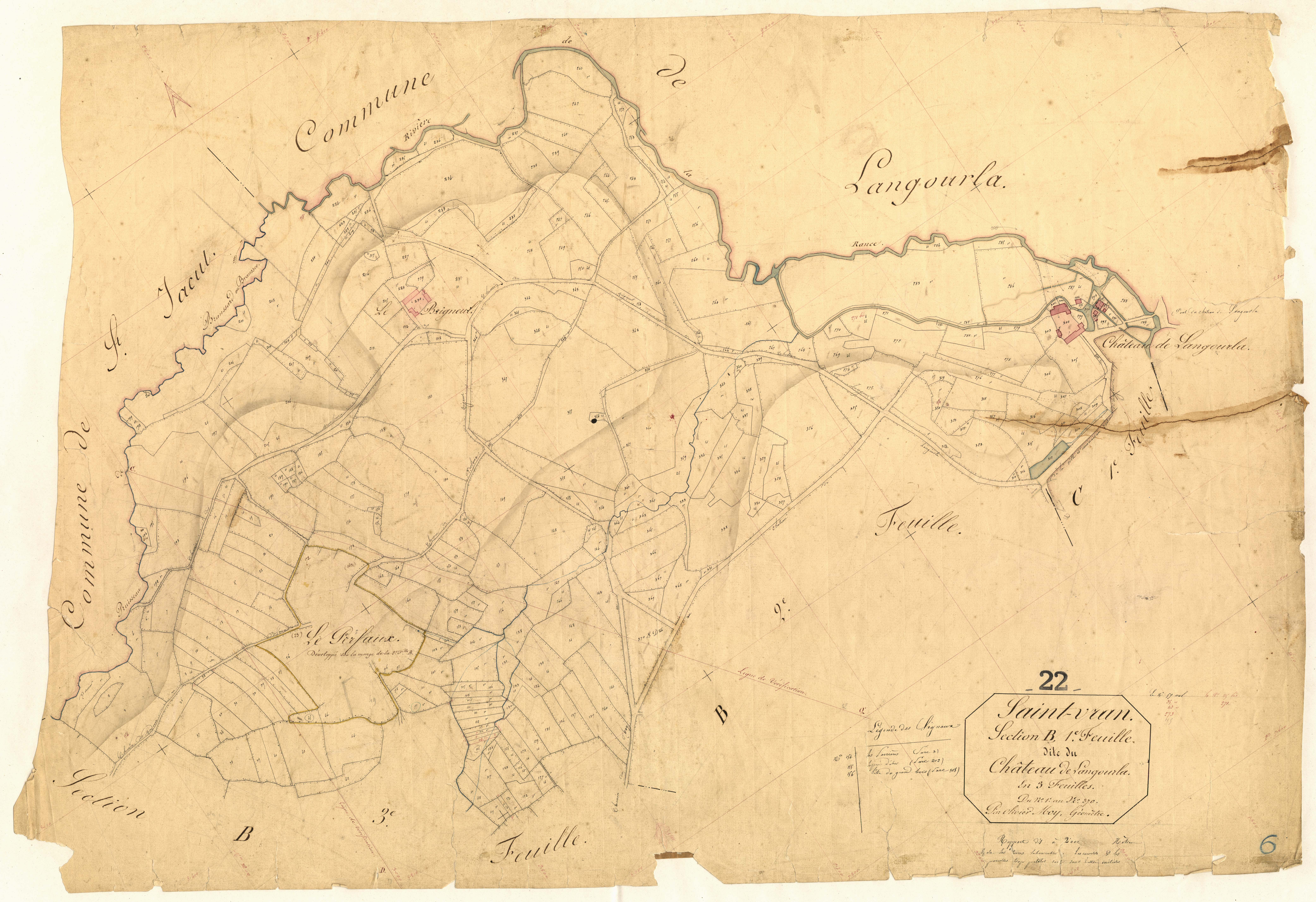 Saint-Vran - Section B, 1re feuille