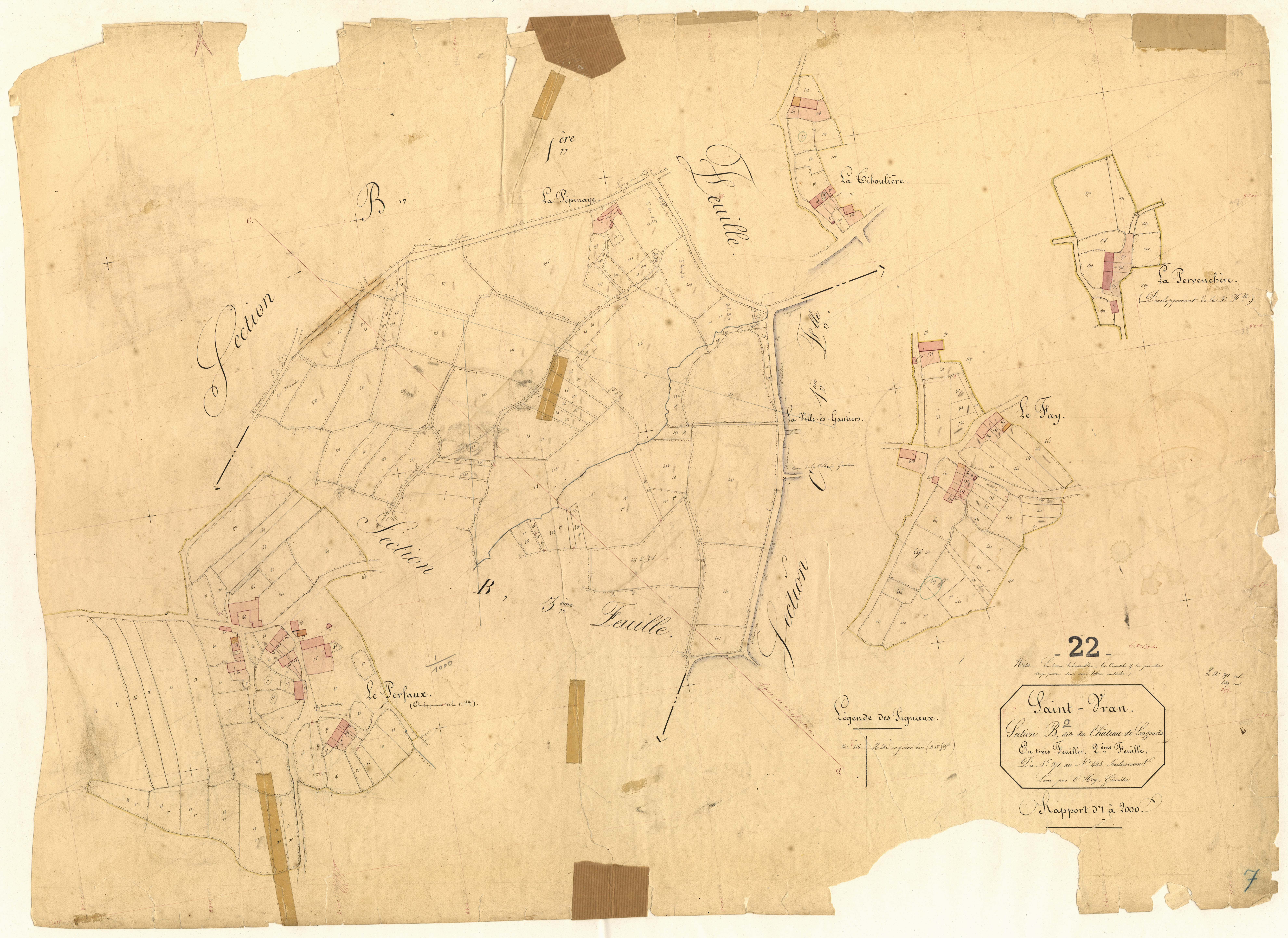 Saint-Vran - Section B, 2e feuille