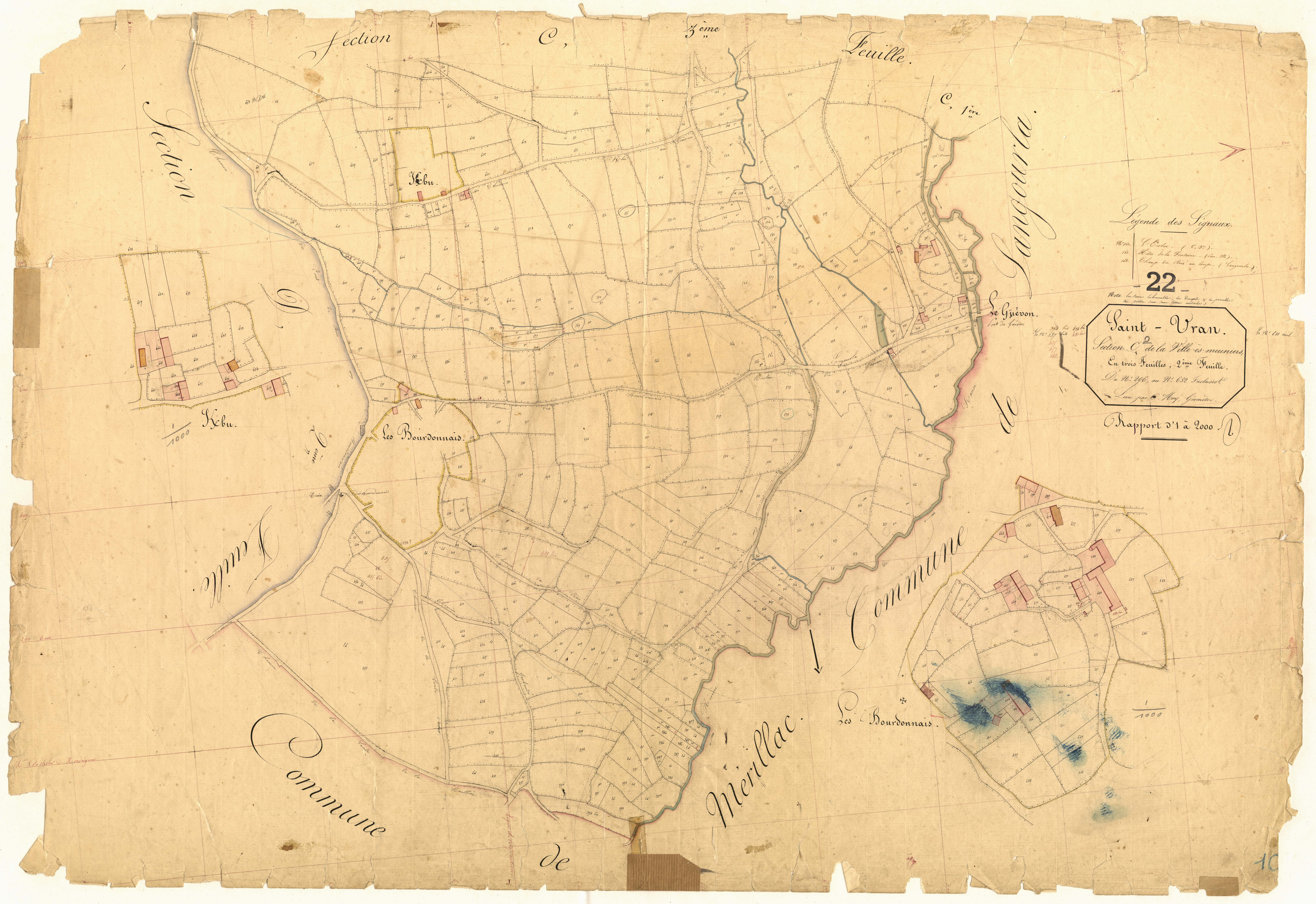 Saint-Vran - Section C, 2e feuille