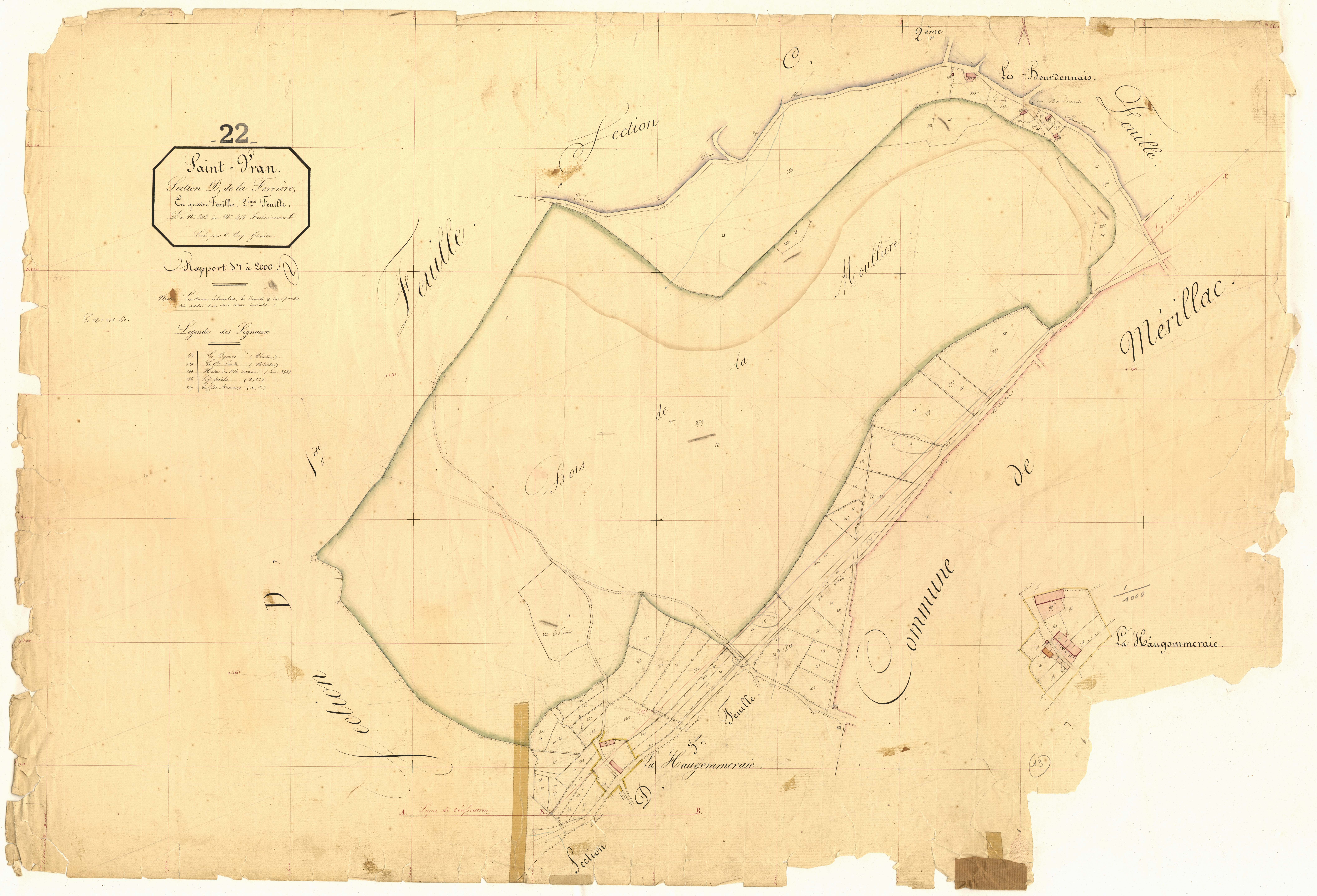 Saint-Vran - Section D, 2e feuille