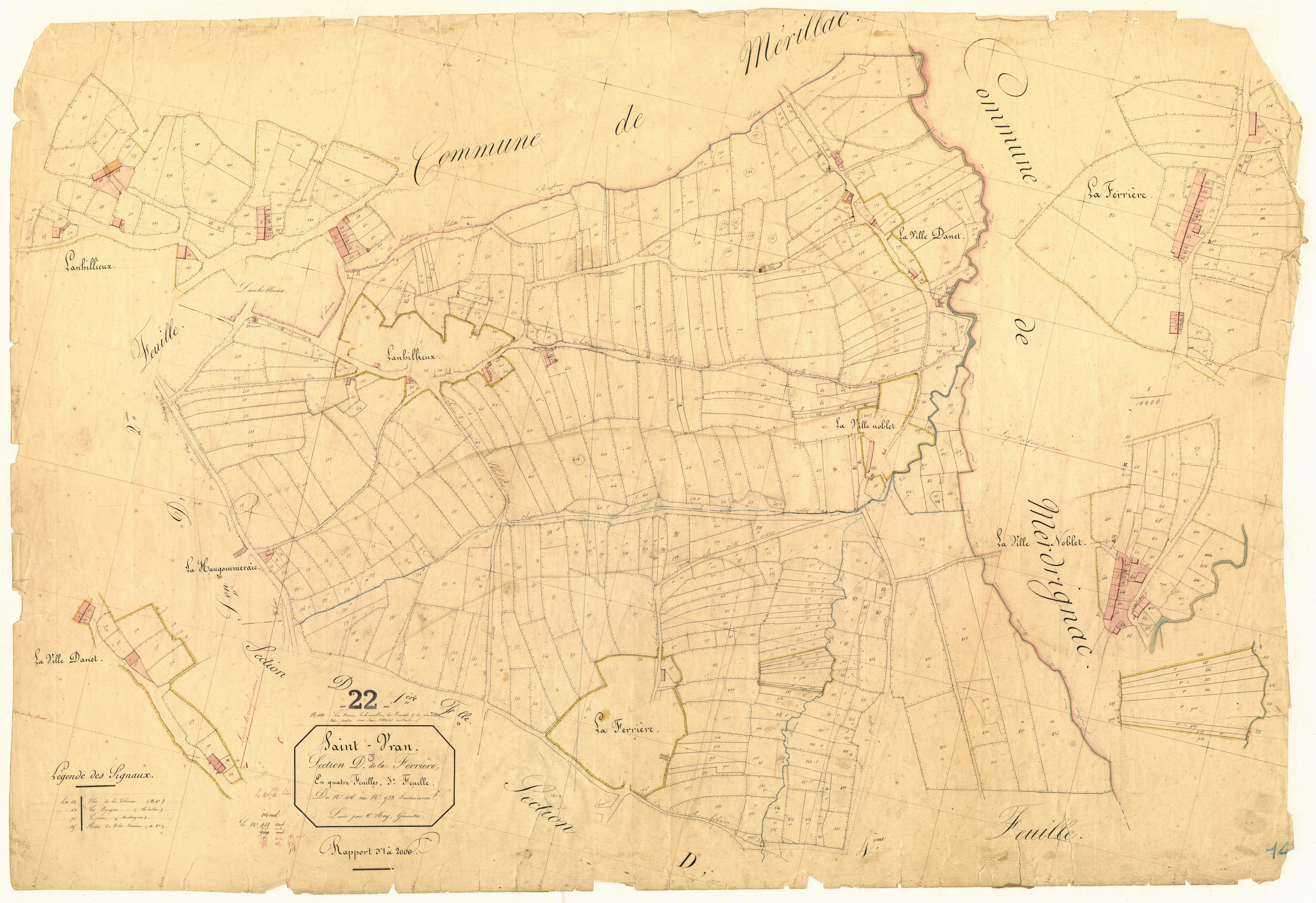 Saint-Vran - Section D, 3e feuille