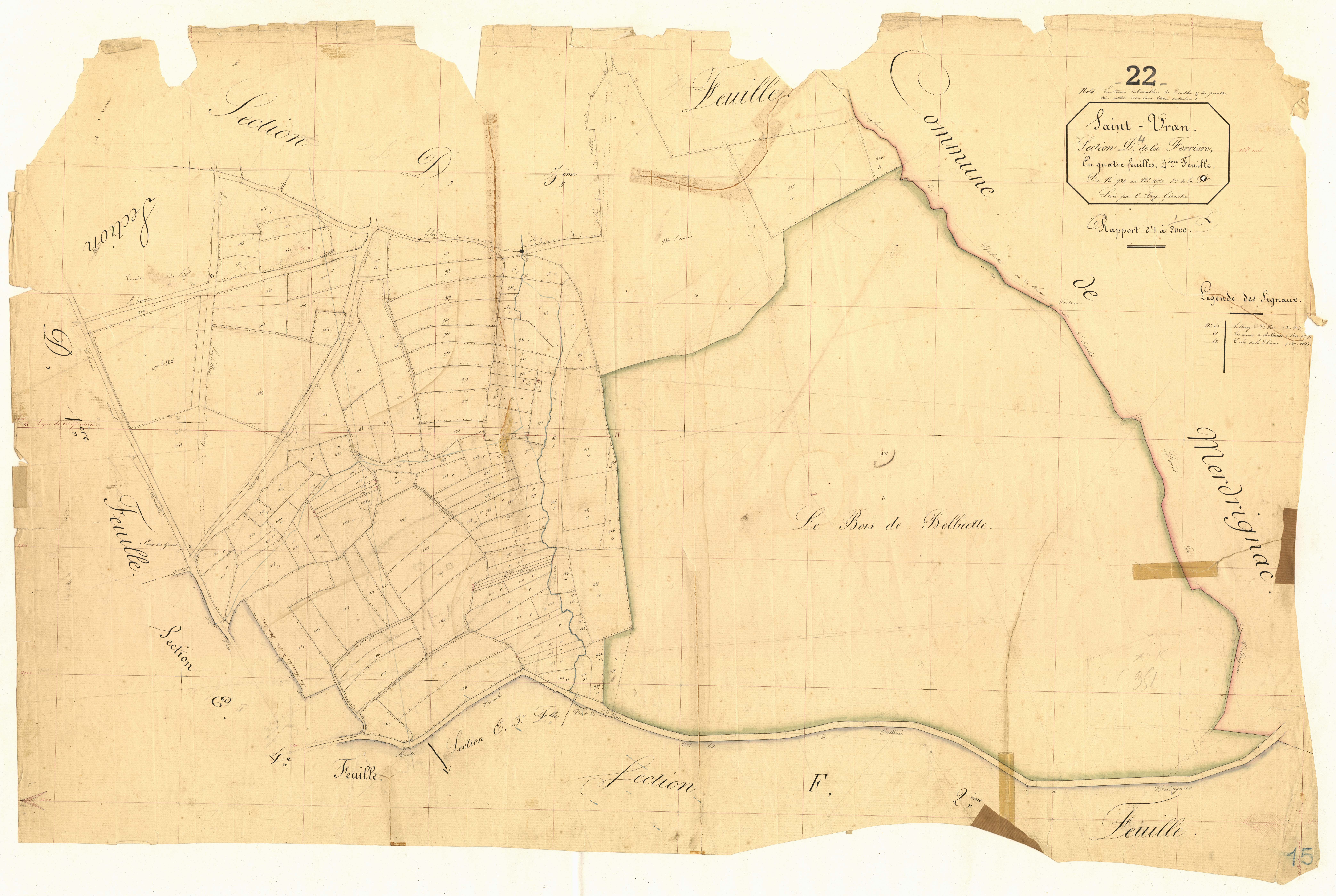 Saint-Vran - Section D, 4e feuille