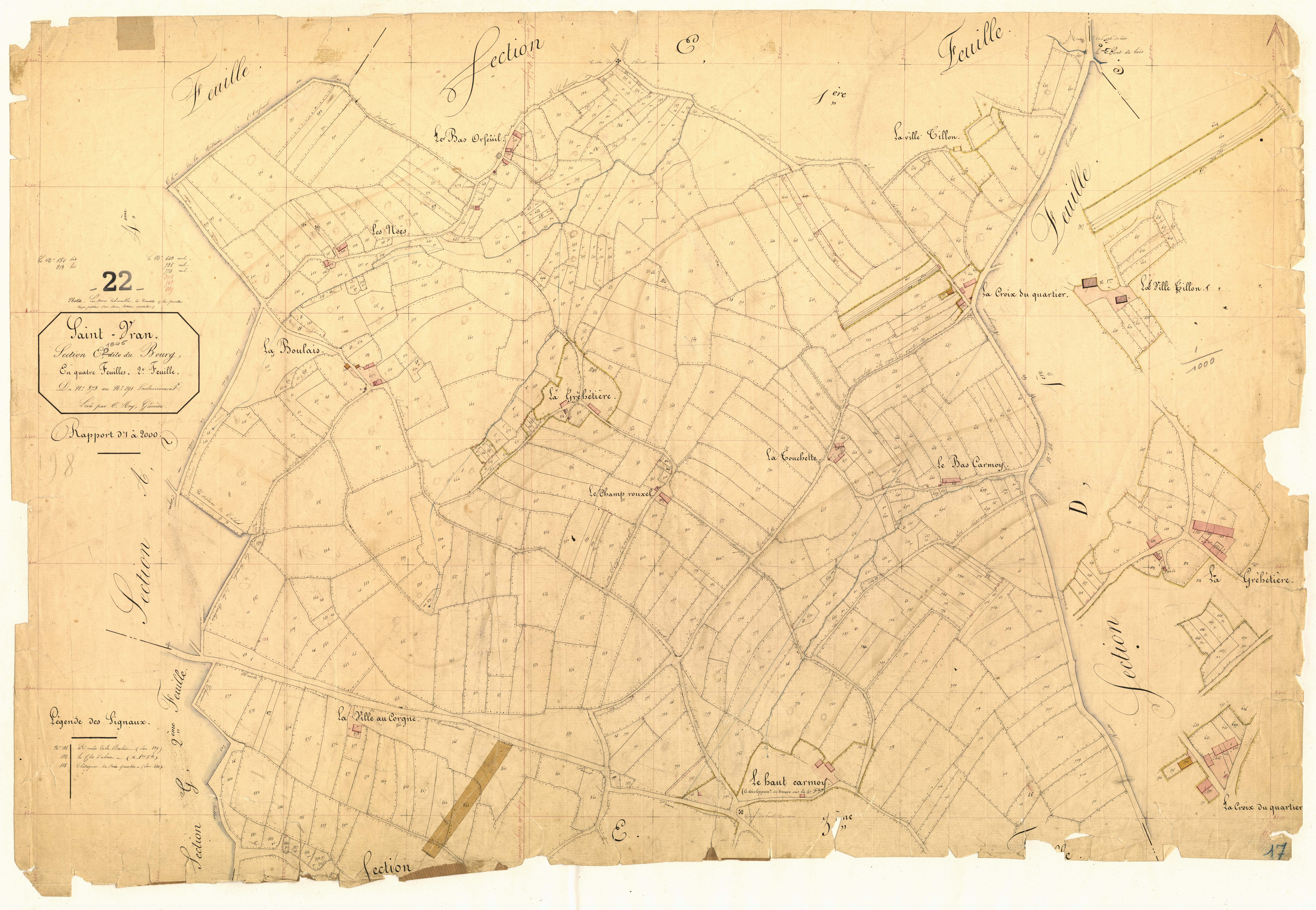Saint-Vran - Section E, 2e feuille