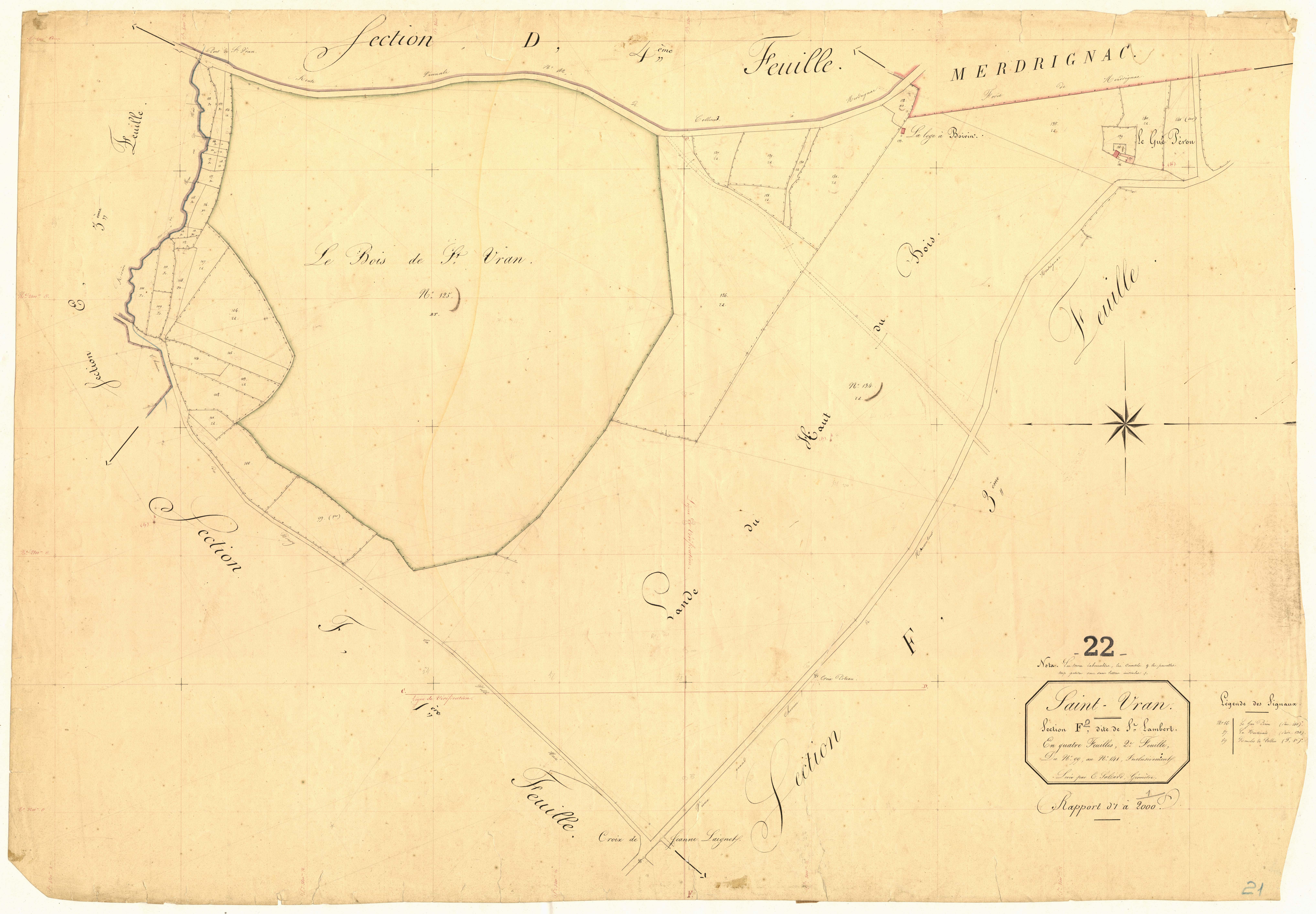 Saint-Vran - Section F, 2e feuille