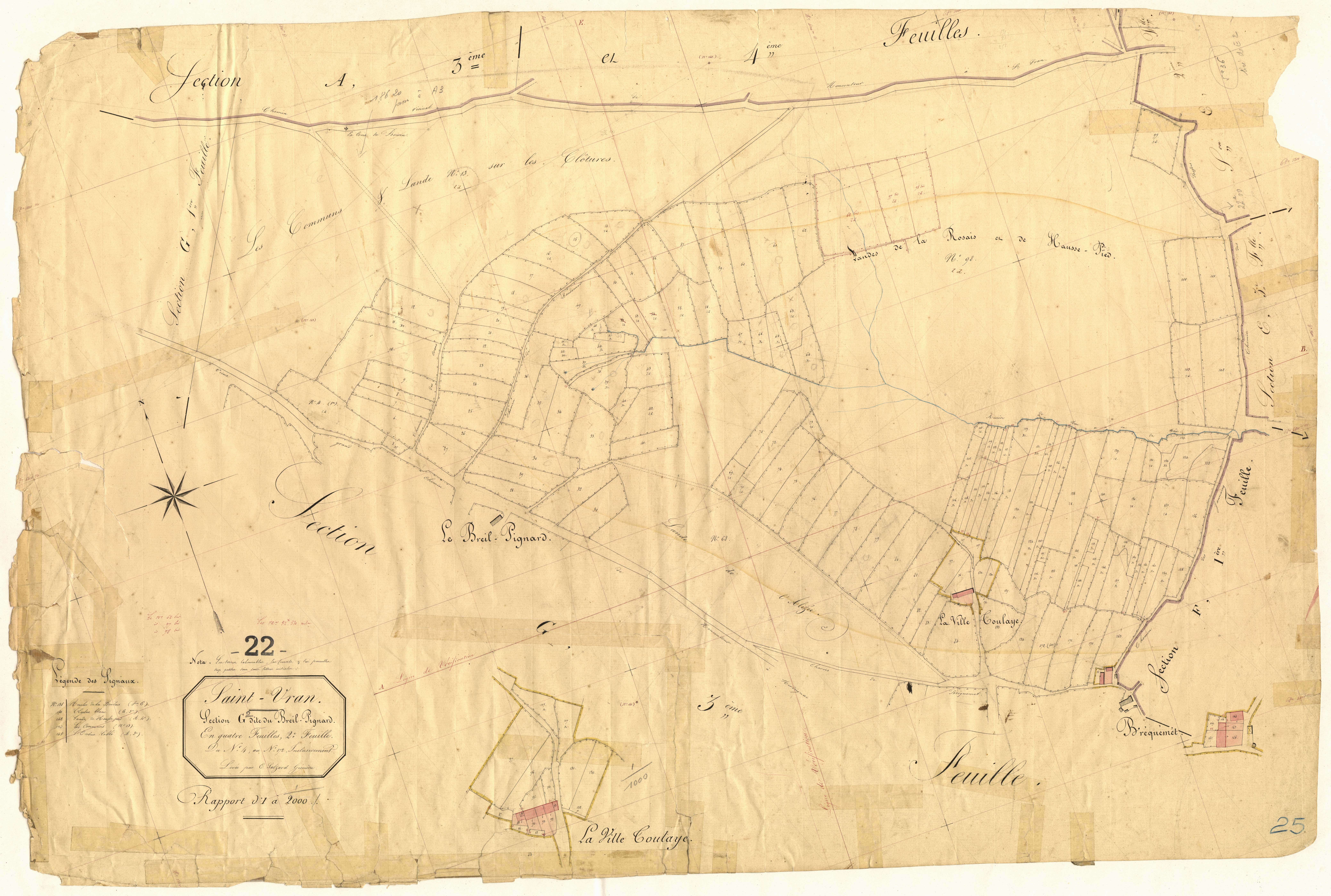 Saint-Vran - Section G, 2e feuille