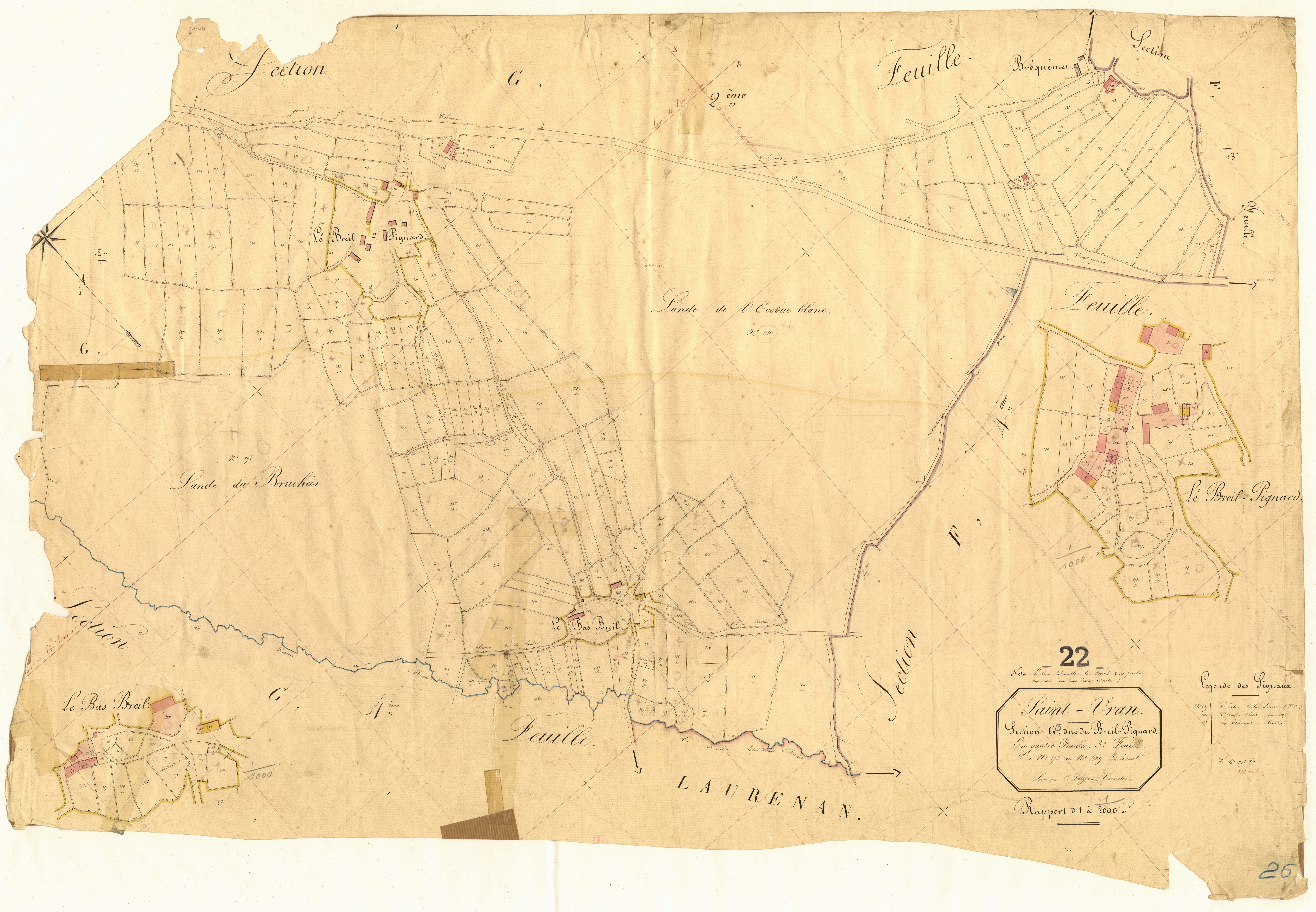 Saint-Vran - Section G, 3e feuille