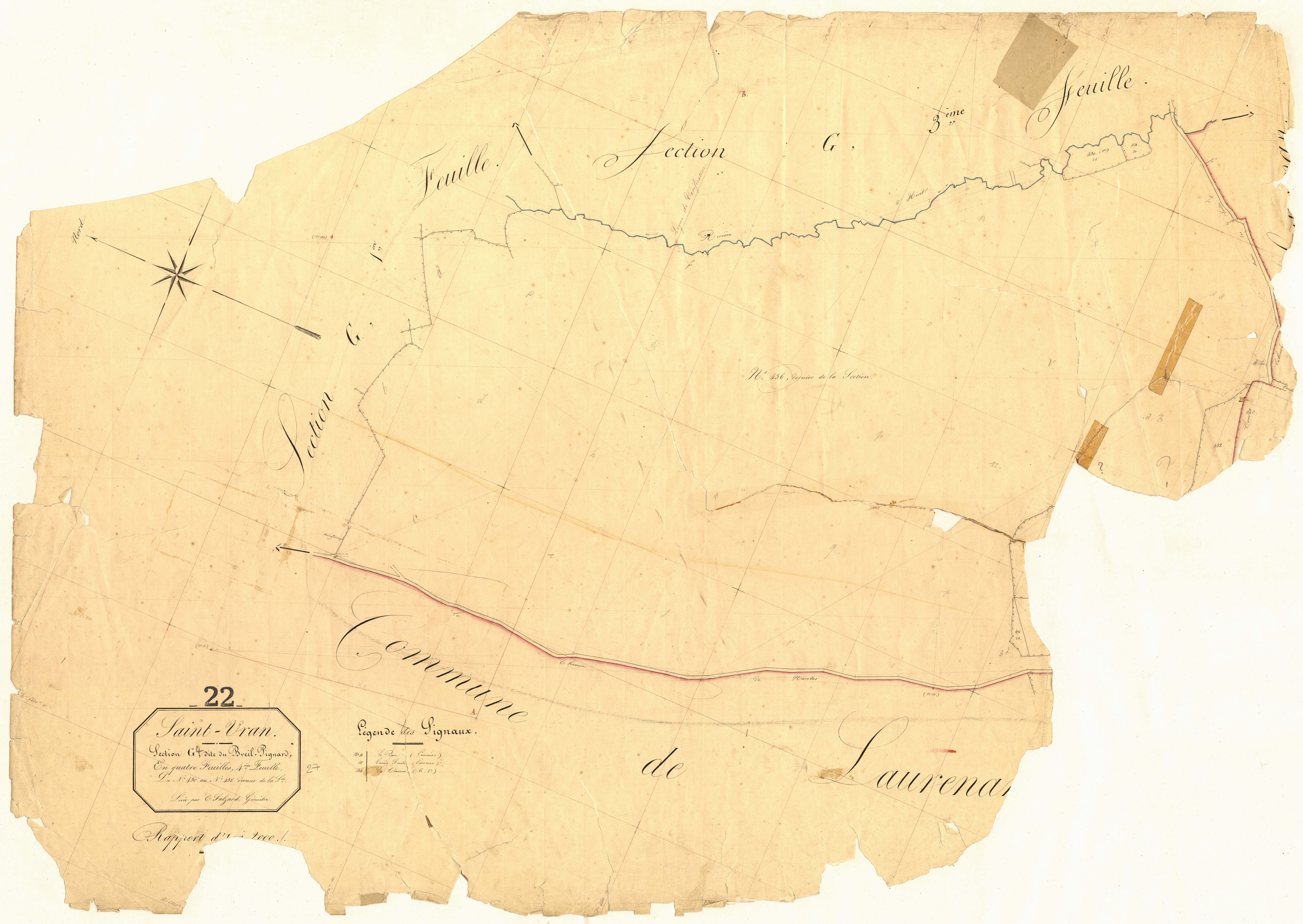 Saint-Vran - Section G, 4e feuille
