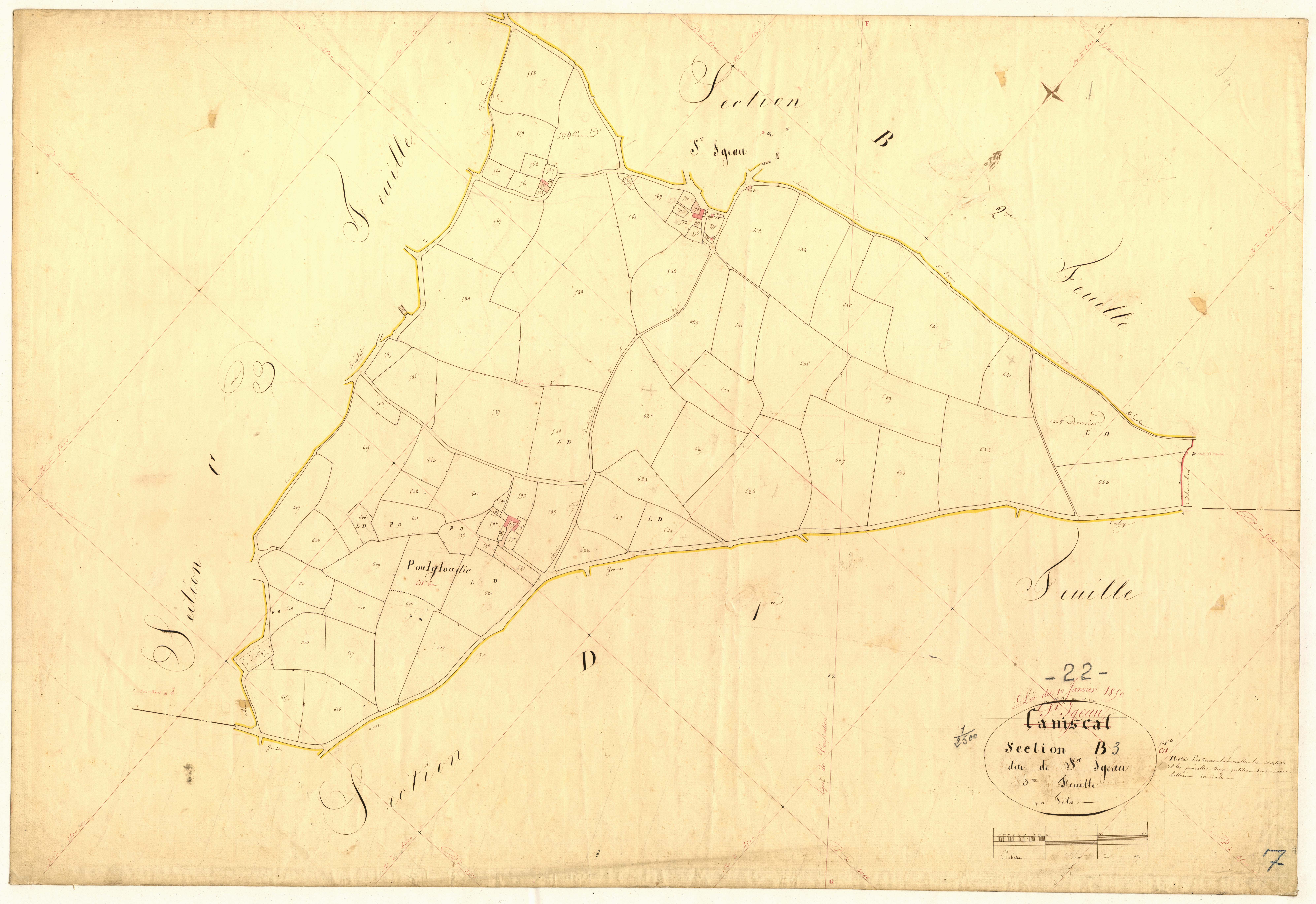Saint-Igeaux - Section B, 3e feuille