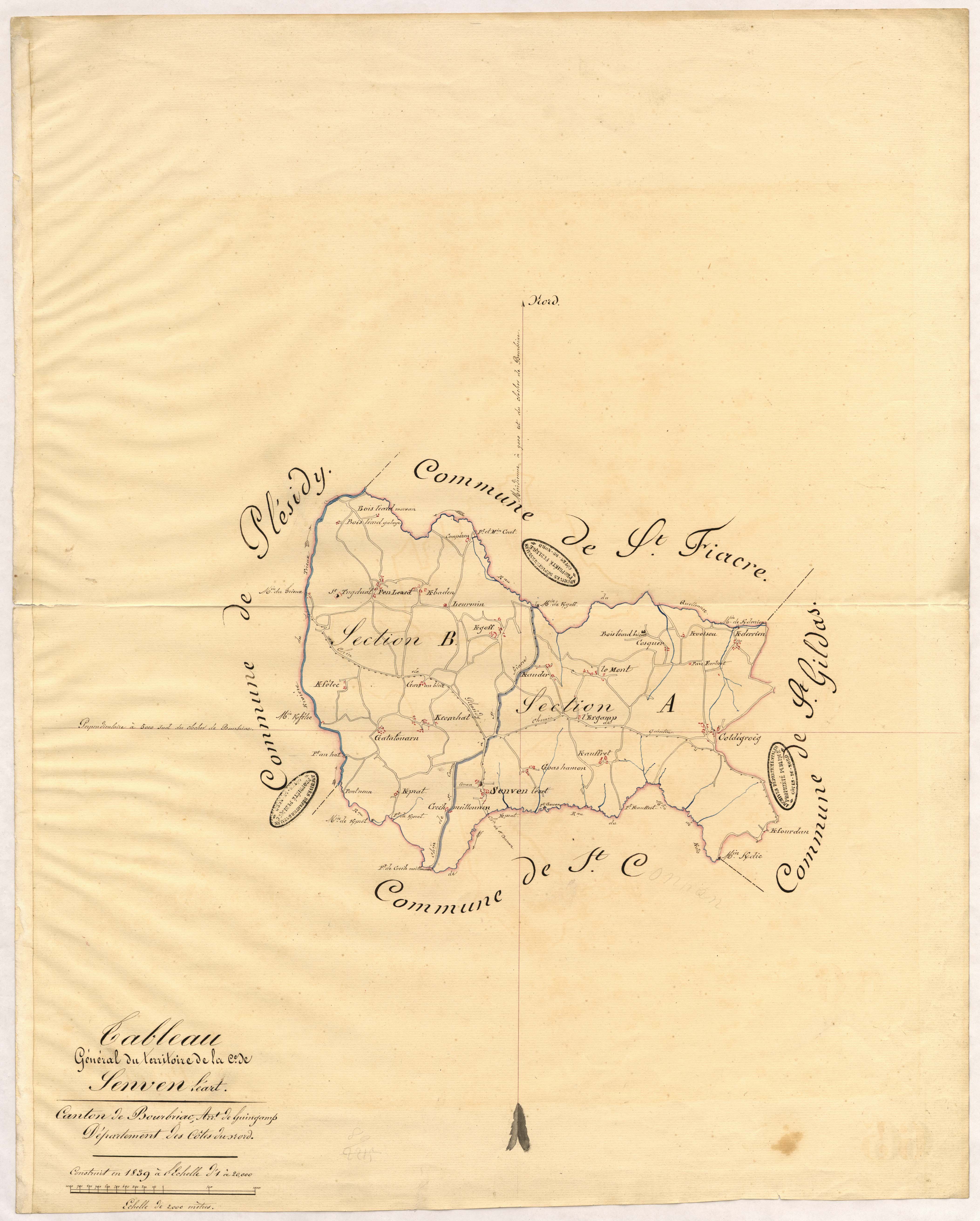 Senven-Léhart - Tableau d'assemblage