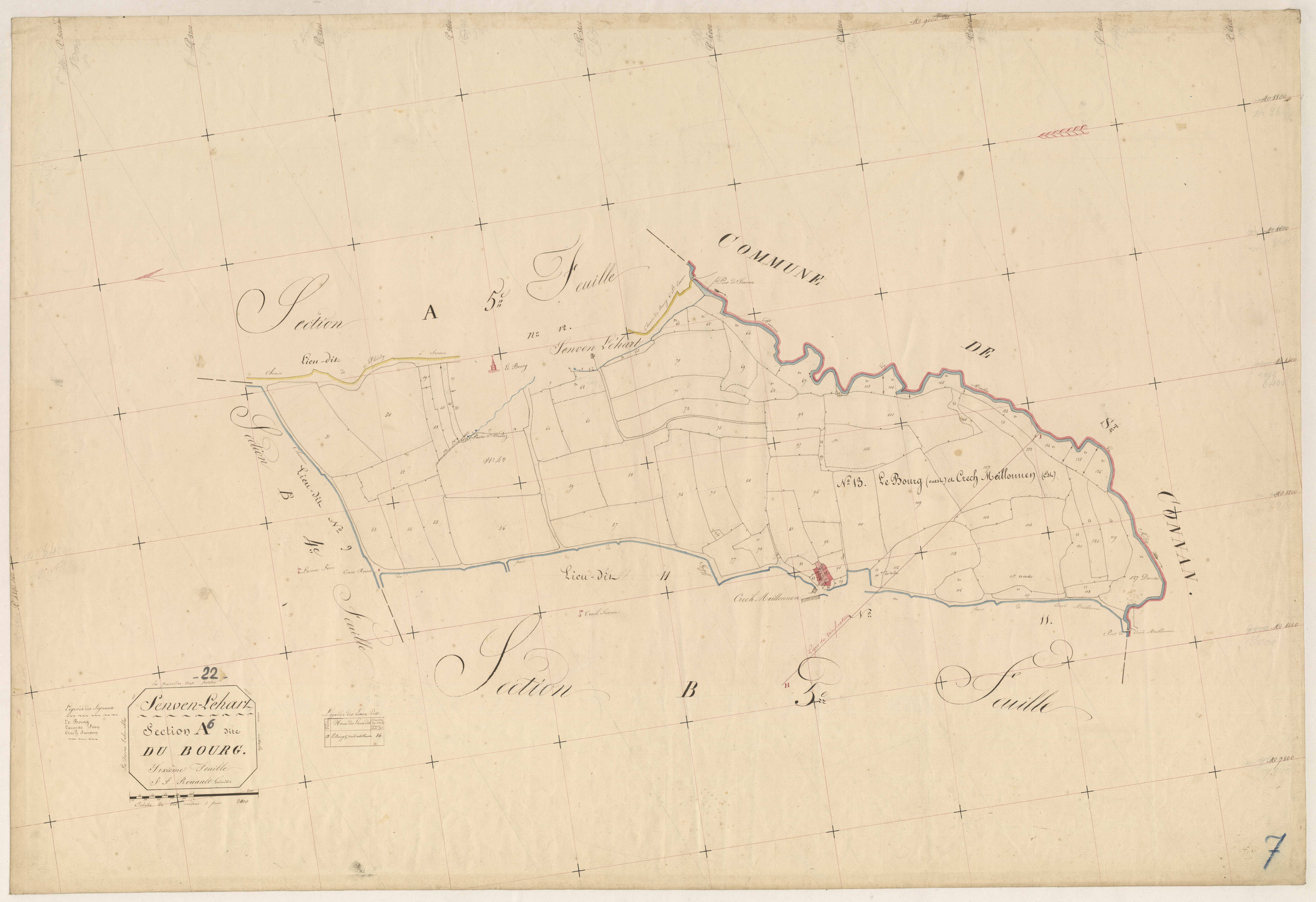 Senven-Léhart - Section A, 6e feuille