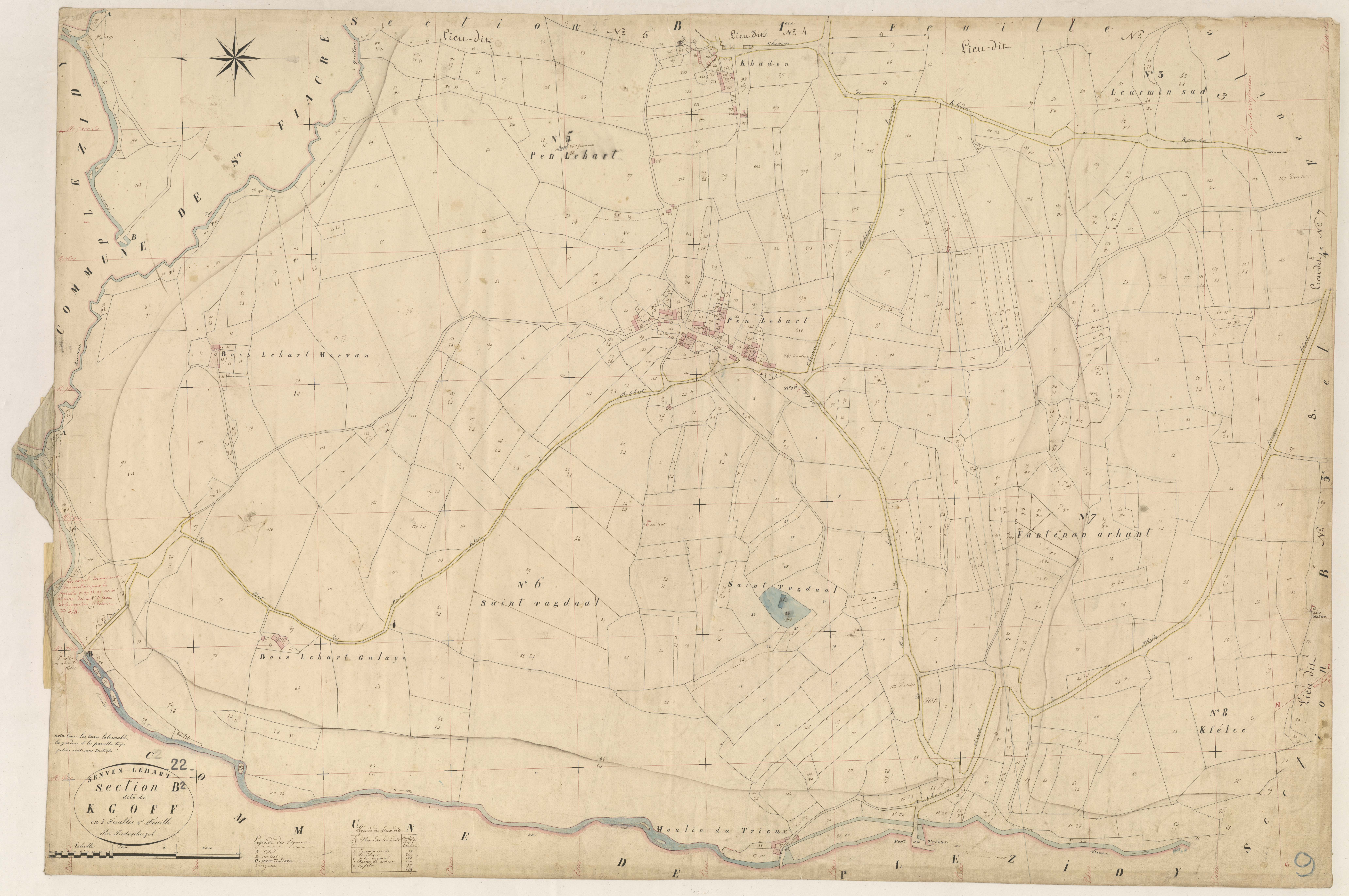 Senven-Léhart - Section B, 2e feuille