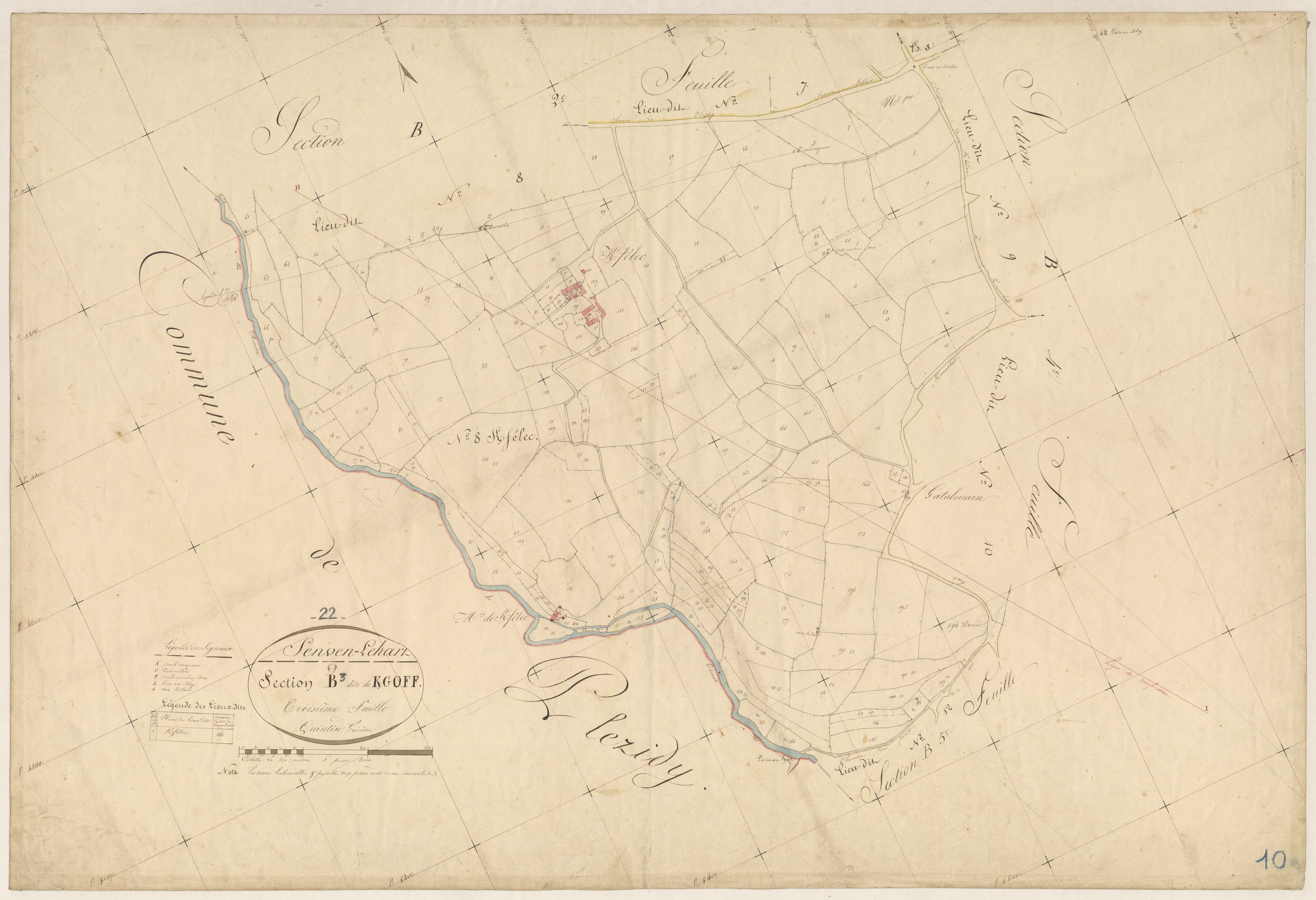 Senven-Léhart - Section B, 3e feuille