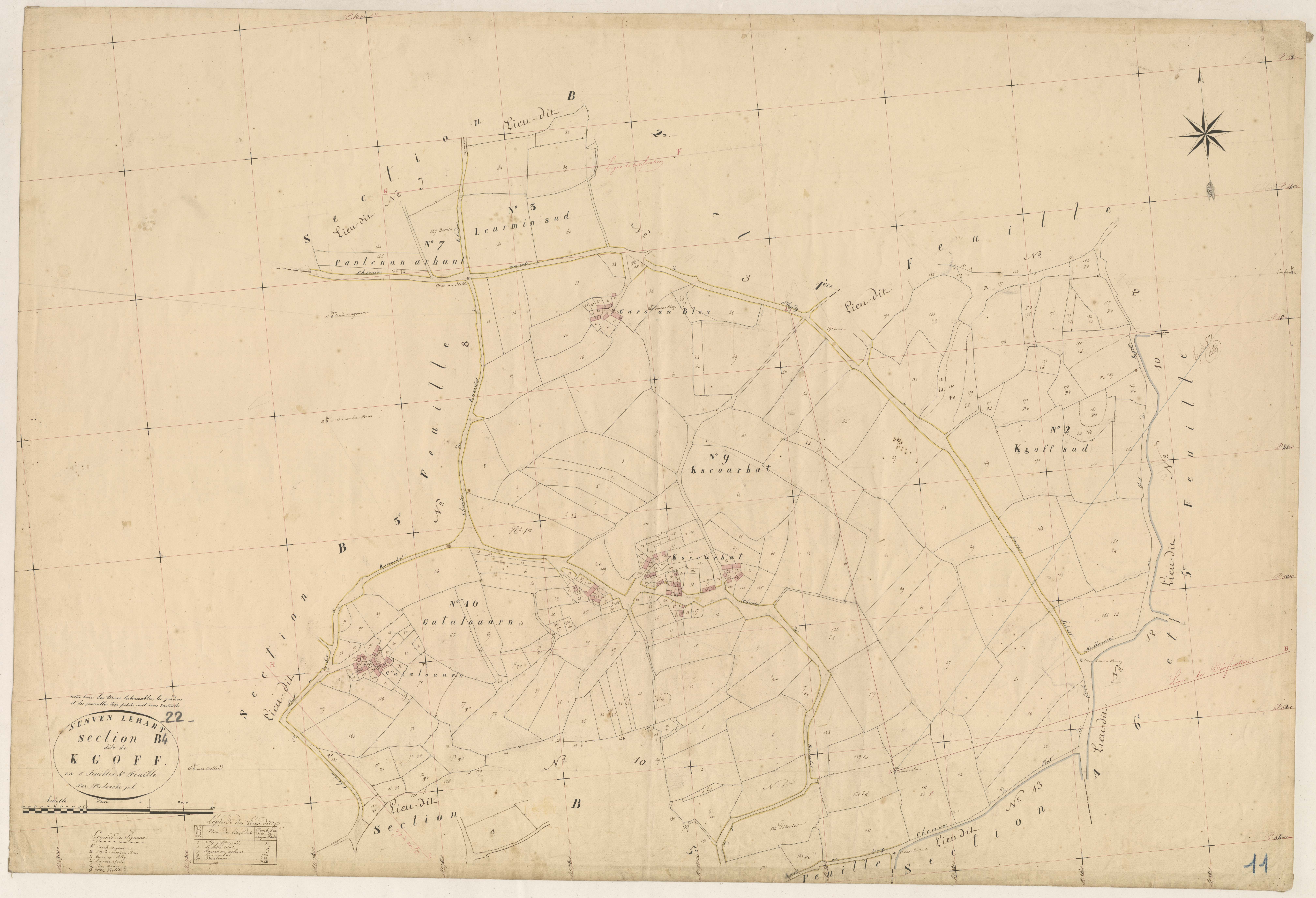 Senven-Léhart - Section B, 4e feuille