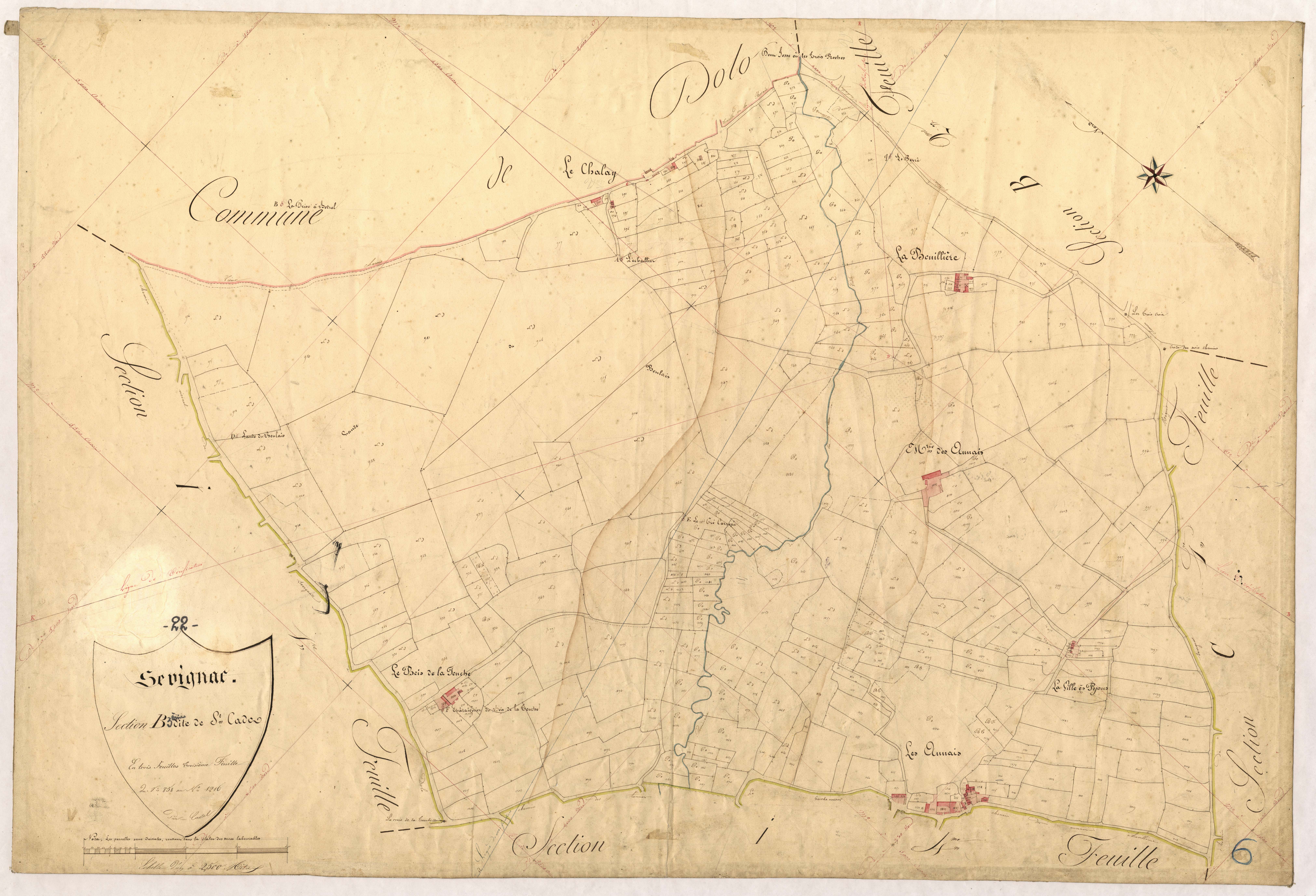 Sévignac - Section B, 3e feuille