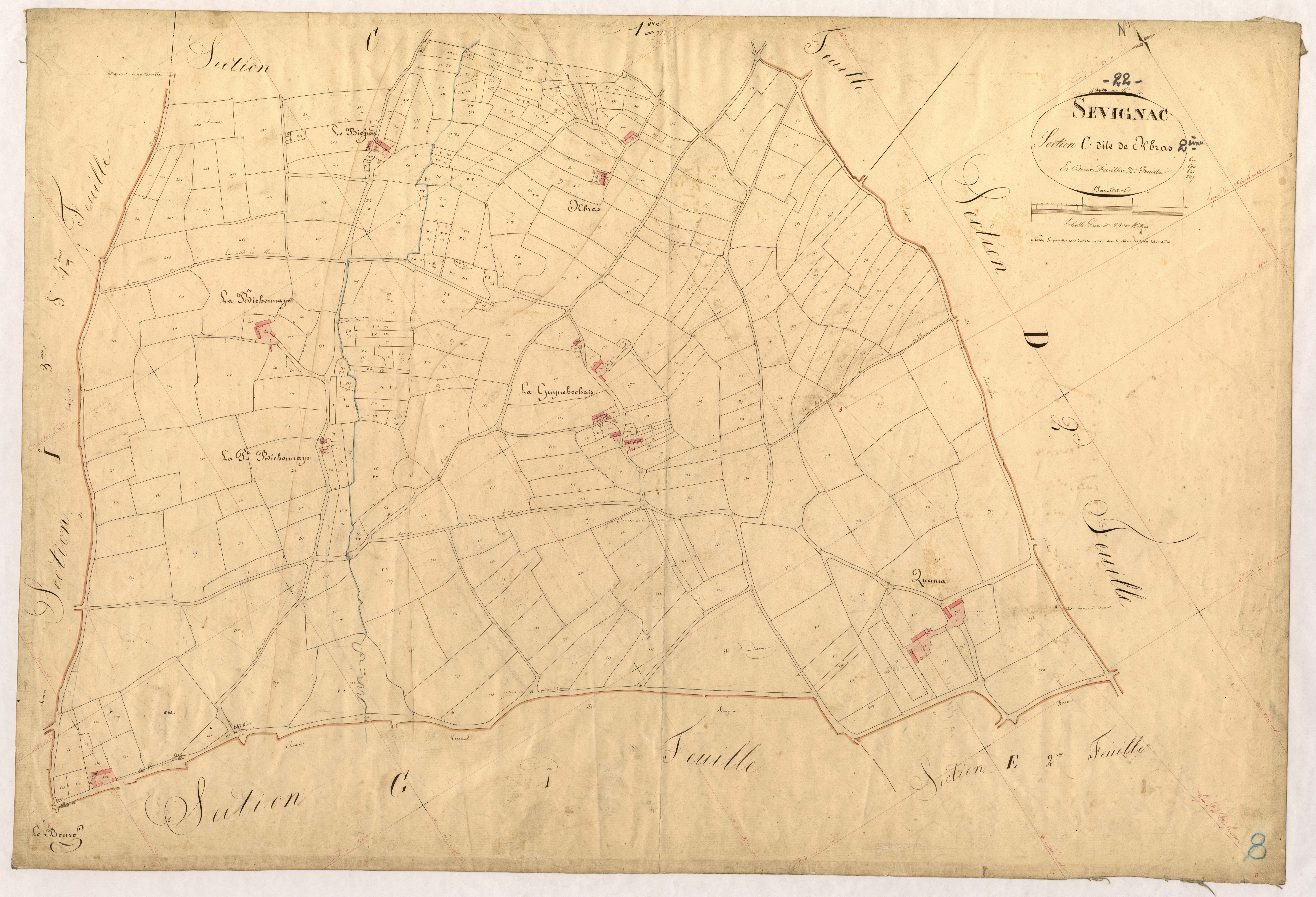 Sévignac - Section C, 2e feuille