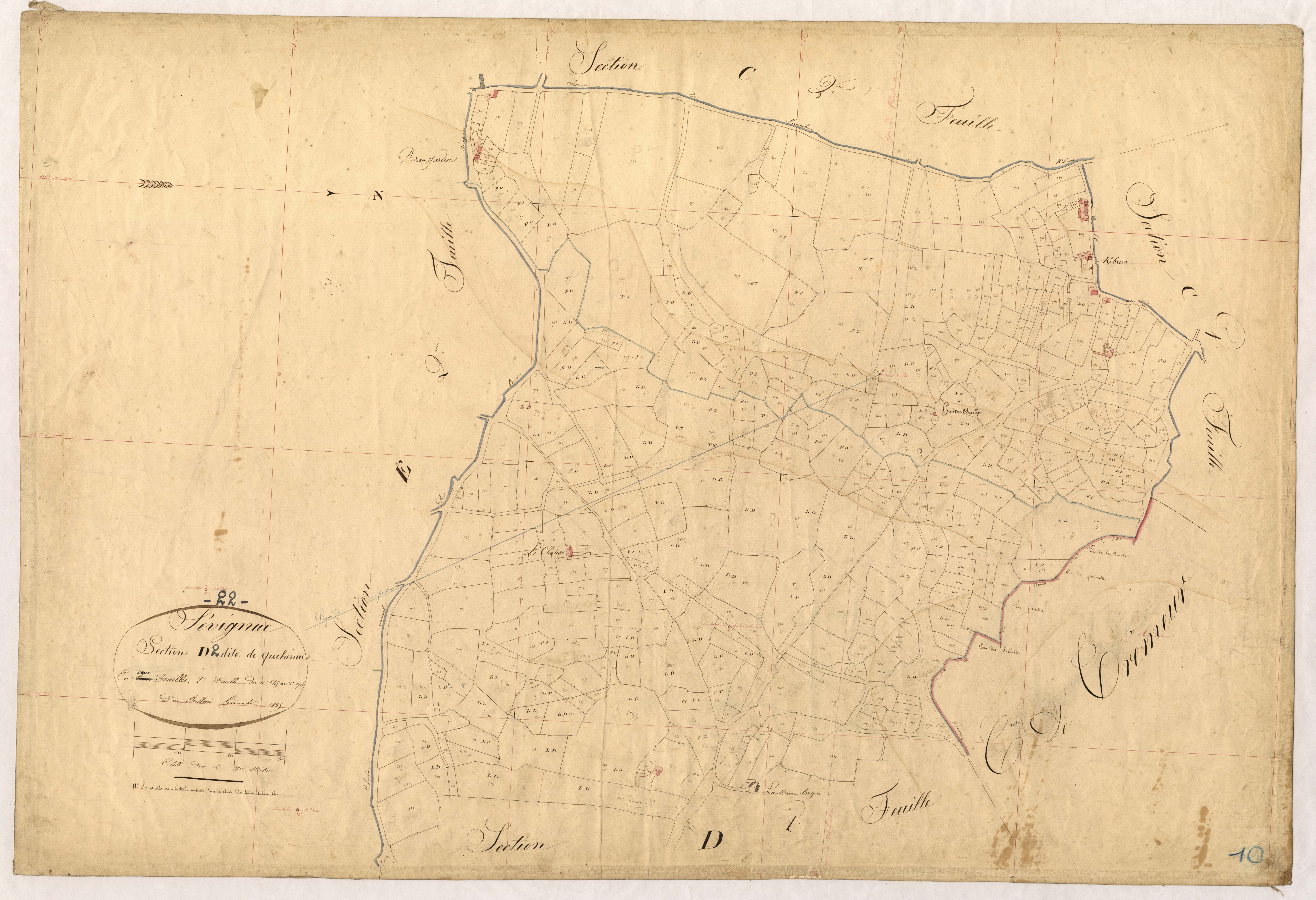 Sévignac - Section D, 2e feuille