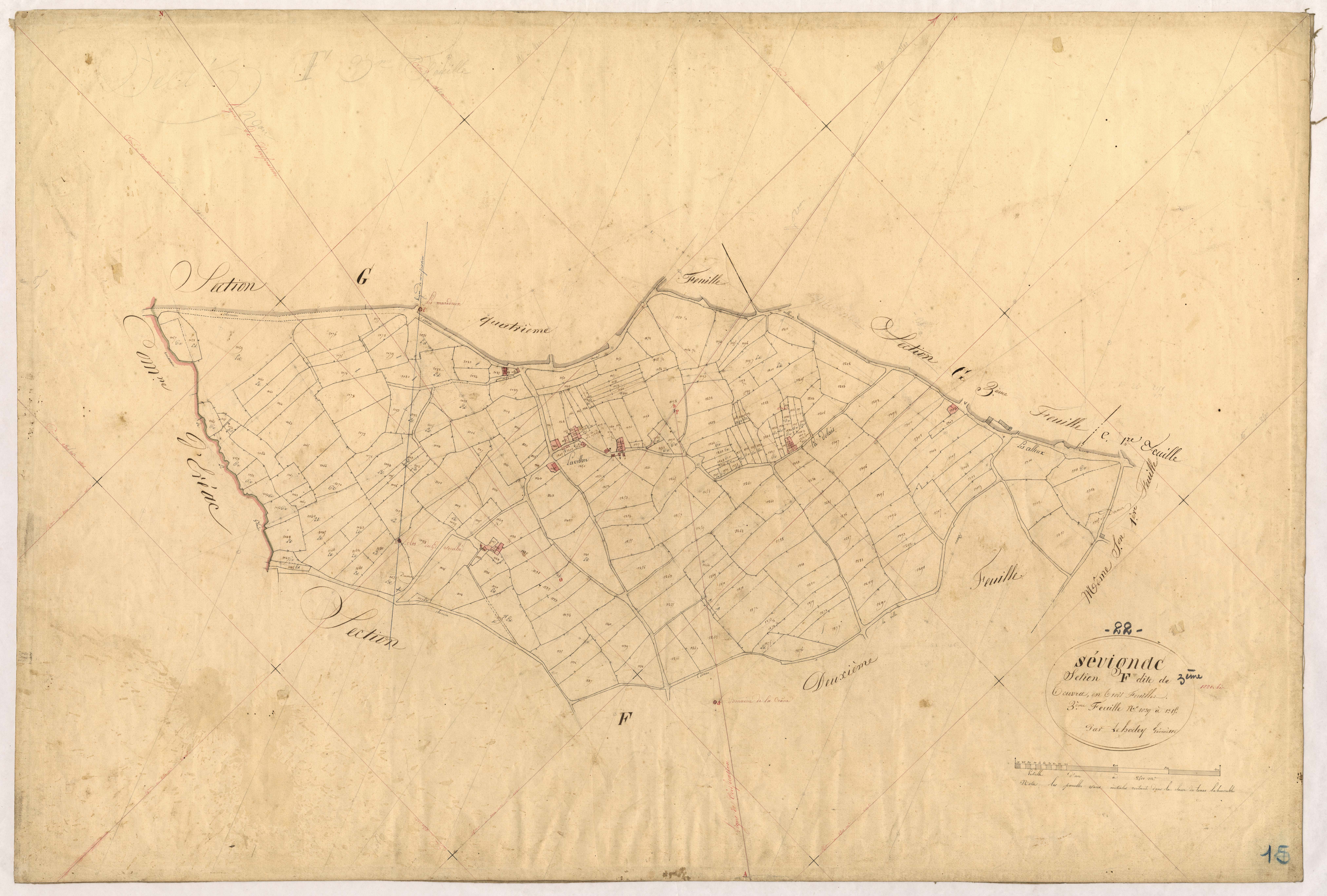 Sévignac - Section F, 3e feuille