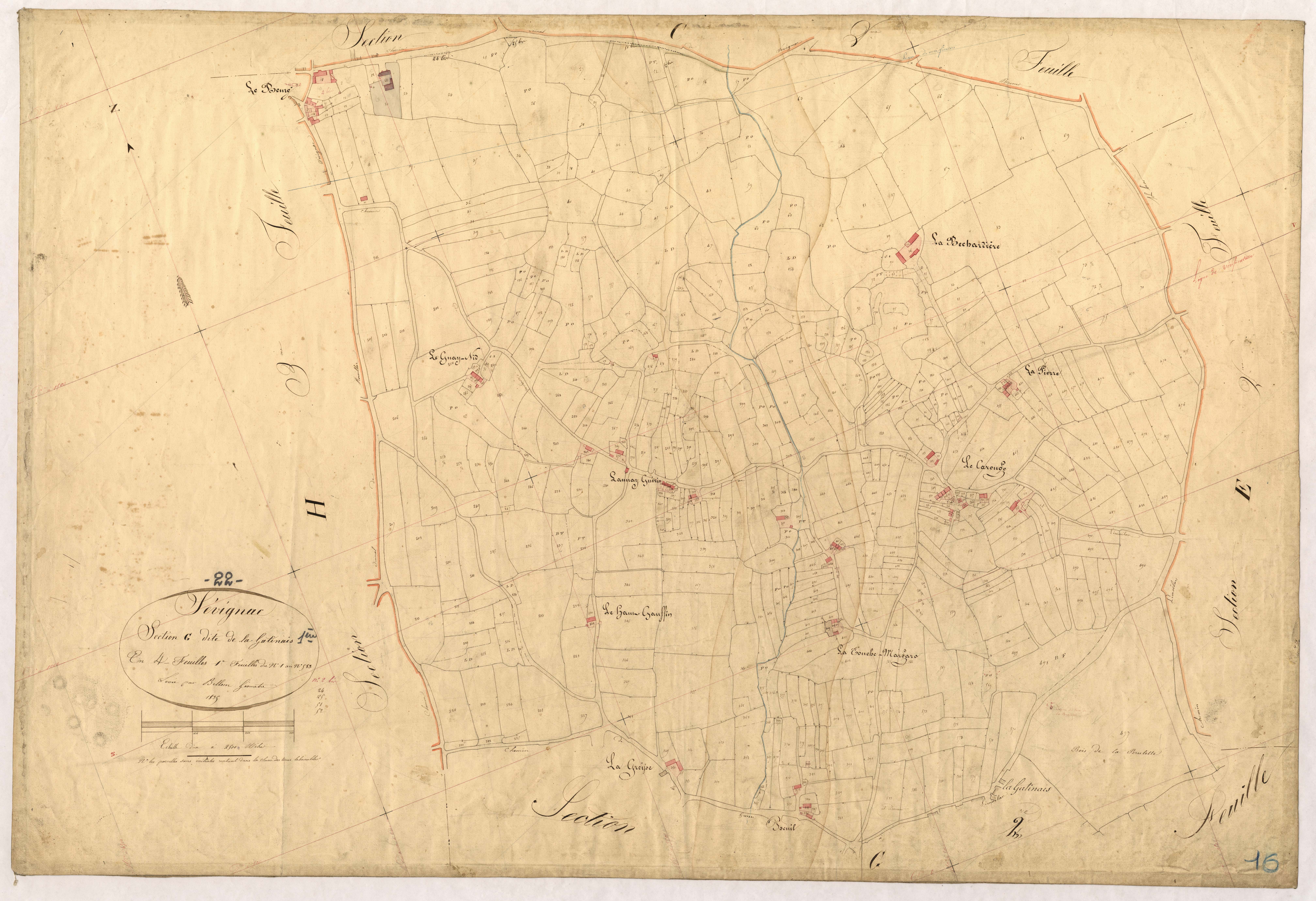 Sévignac - Section G, 1re feuille