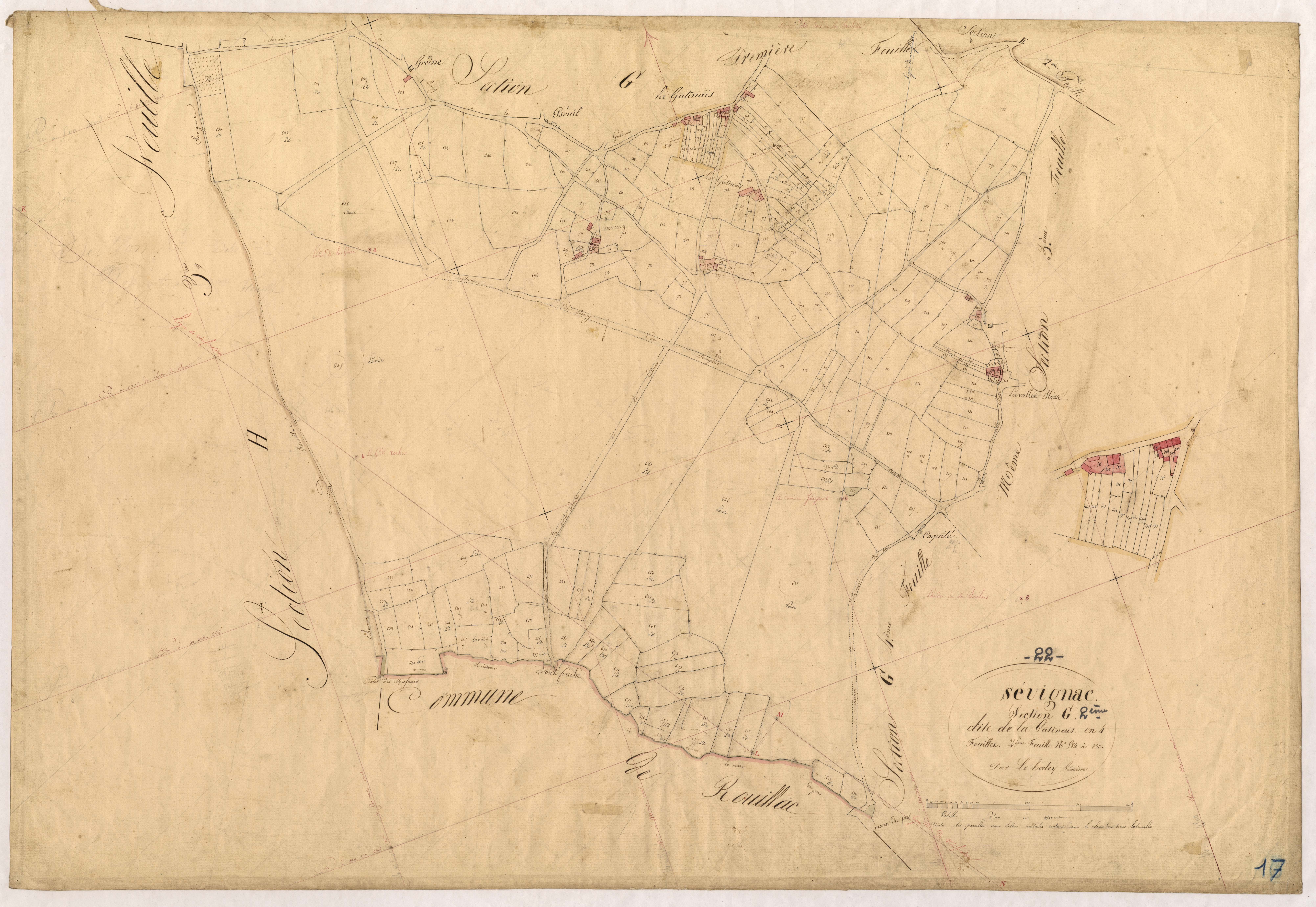 Sévignac - Section G, 2e feuille