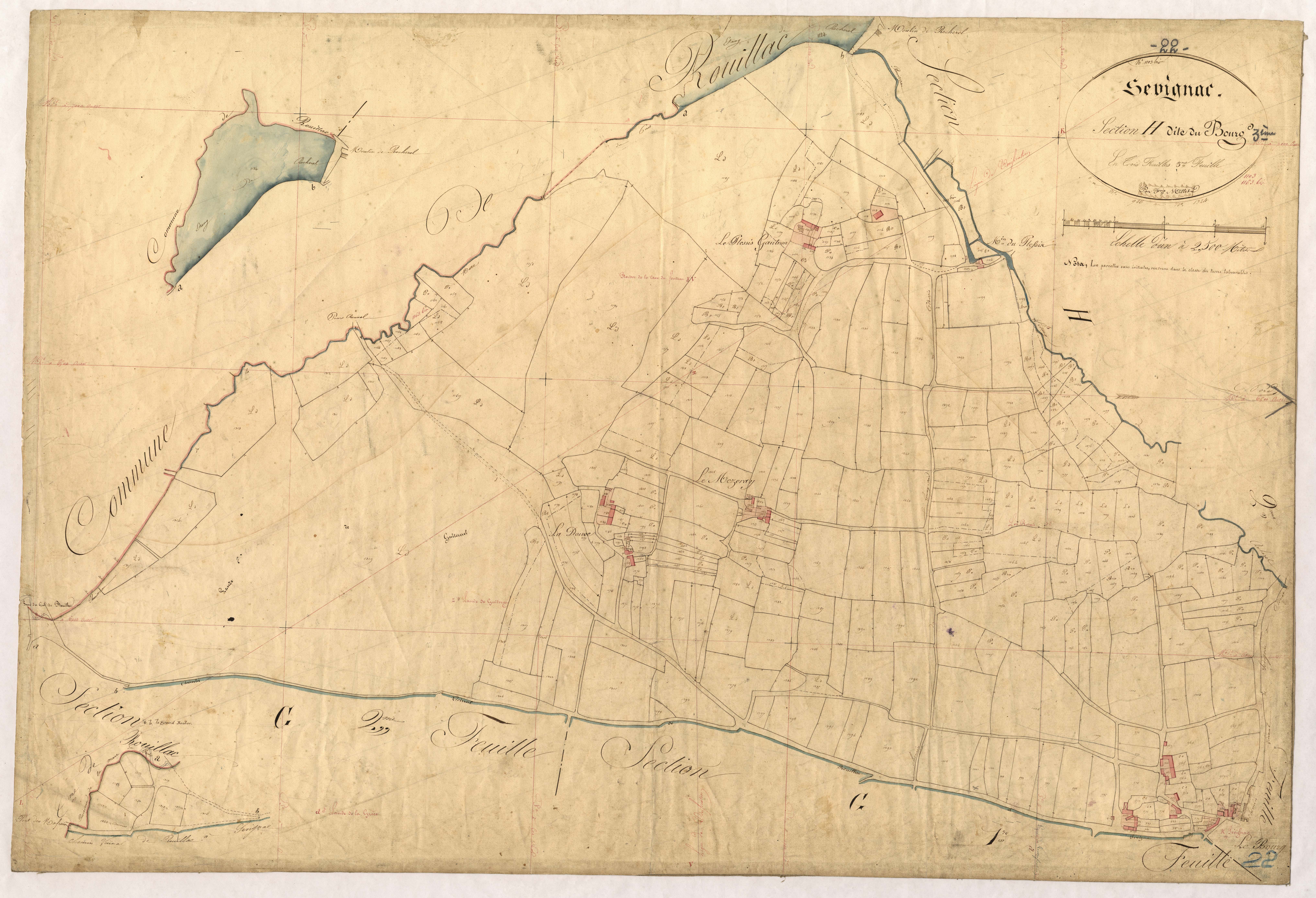 Sévignac - Section H, 3e feuille